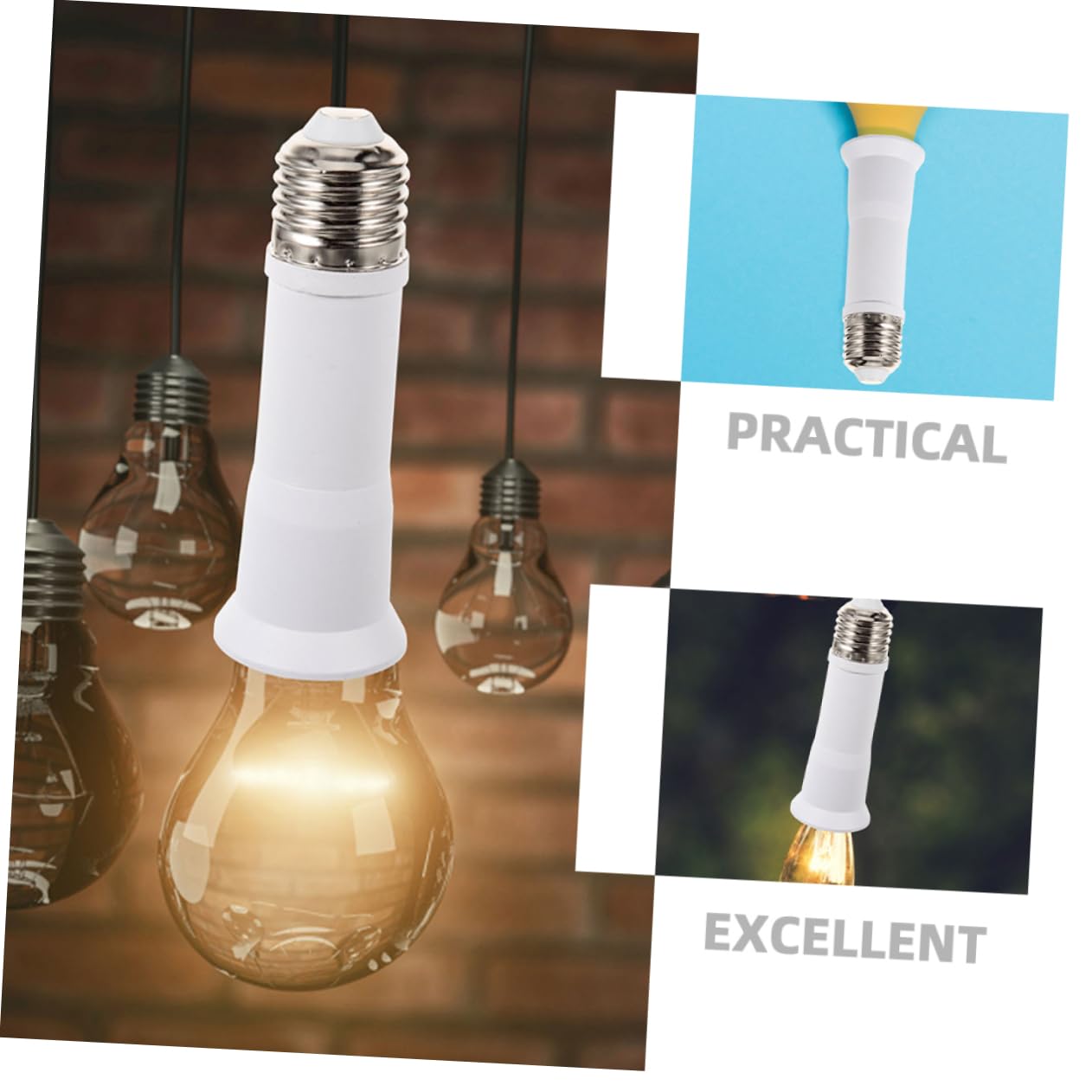 Ciieeo 4 Set Di Portalampada Per Esterni Convertitore Di Base Per Portalampada Da E27 A E27 Adattatore Per Lampada Per Un Facile Utilizzo Dellilluminazione 4 Pezzi*4