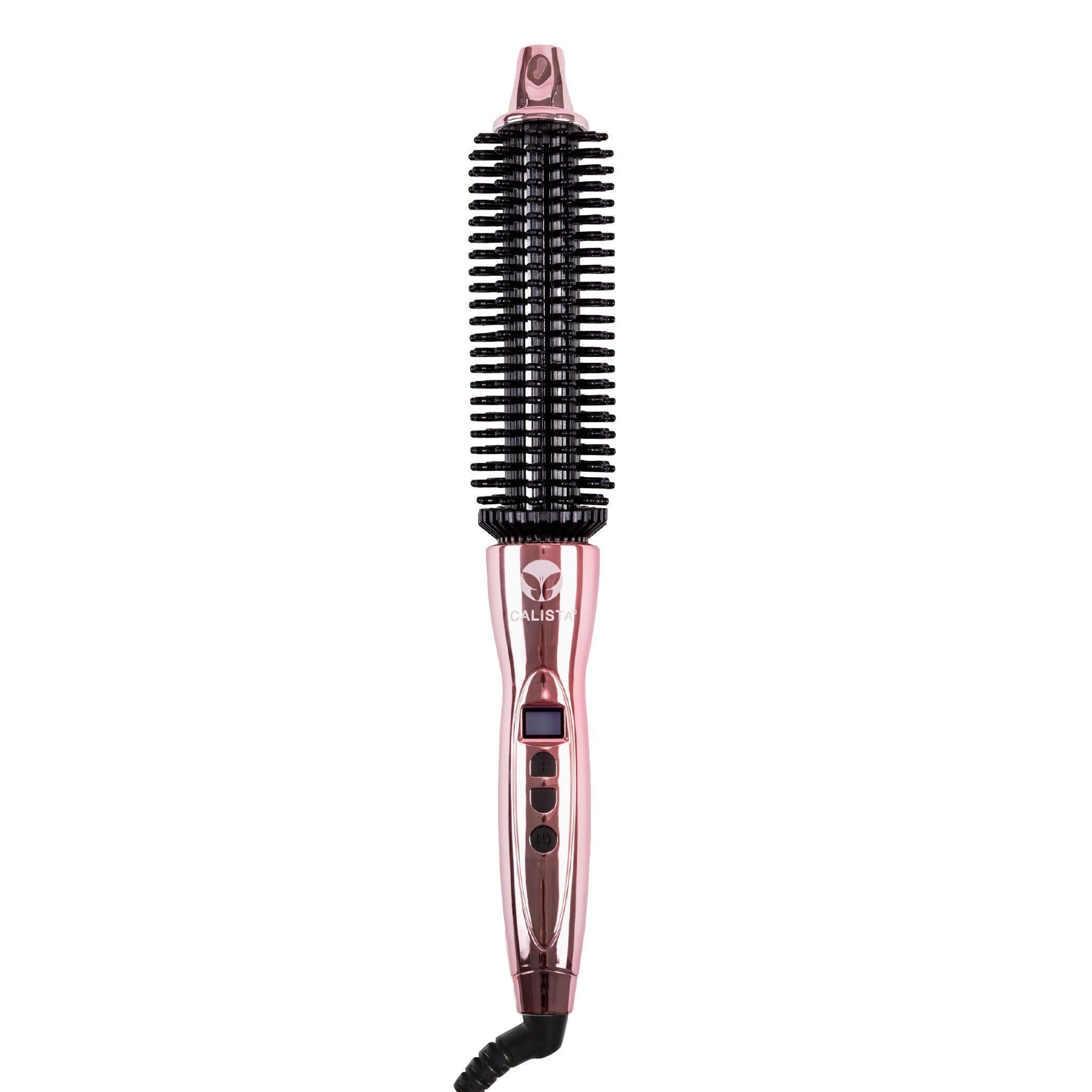 Photo 1 of CALISTA Perfecter Heated Round Brush, Waves & Shoulder Hair, 1", Rose Gold