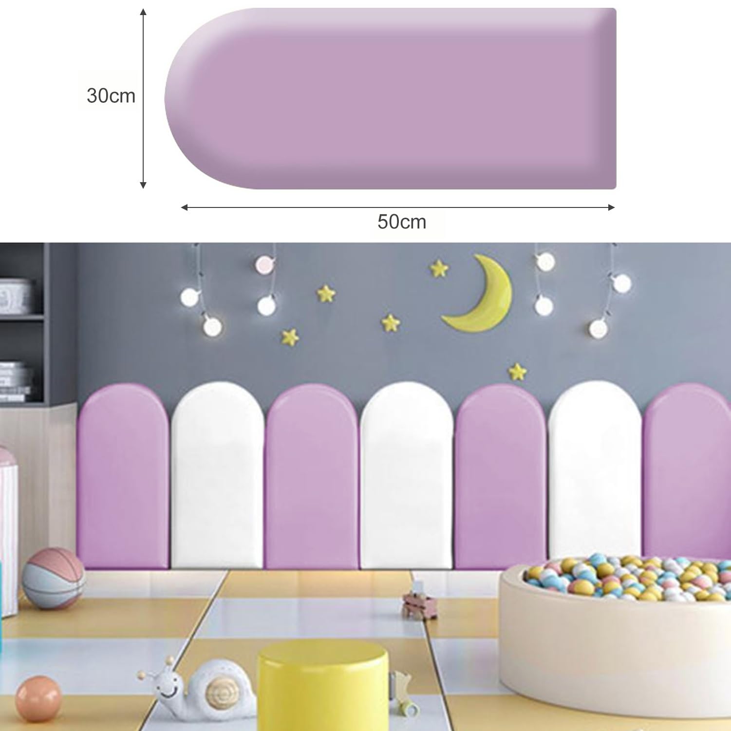 Pannelli da parete imbottiti, imbottitura anti-collisione da parete, adesivi da parete 3D, pannelli autoadesivi per testiera, per camera da letto, cameretta dei bambini