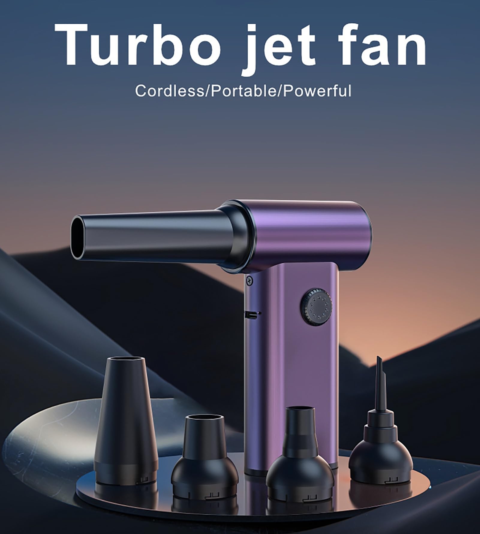 Aspiratore di Polveri Ad Aria Compressa 120000 RPM Batteria al Litio Ricaricabile a 3 velocità Regolabile 6000 mAh Pulitore for Tastiera Serbatoio di Aria Compressa Sostitutivo