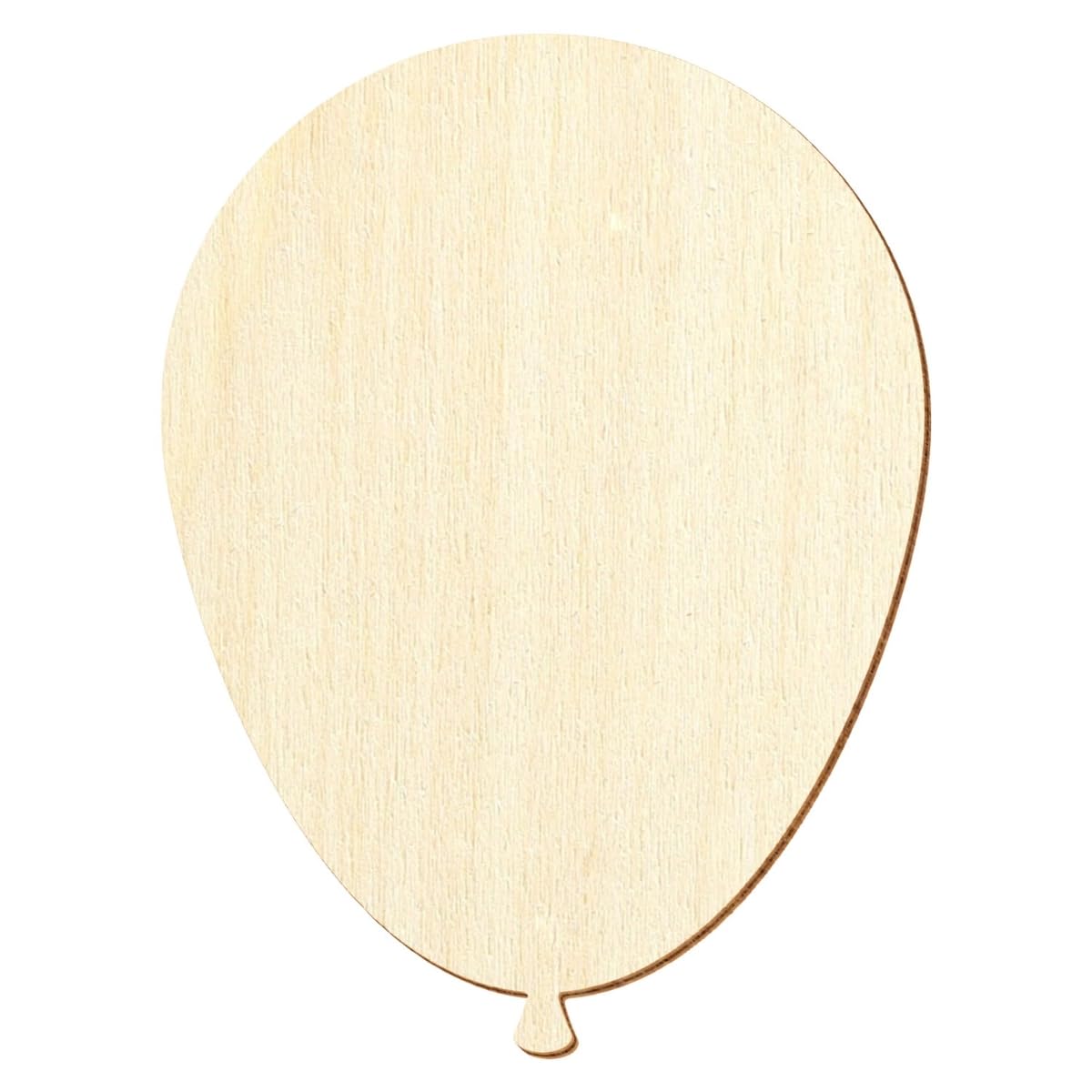 Holz Luftballon - Deko Basteln 3-50cm, Größe:8cm, Pack mit:100 Stück