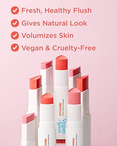 Miniatura 3 de TOUCH IN SOL Vegan Again Radiance Blush Stick #Berry, barra de maquillaje hidratante multiusos con colágeno vegano, para mejillas, labios, ojos,