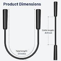 Vista 5 de Anina Adaptador de antena de radio de coche hembra a hembra Conector aéreo universal Cable de extensión de antena de radio