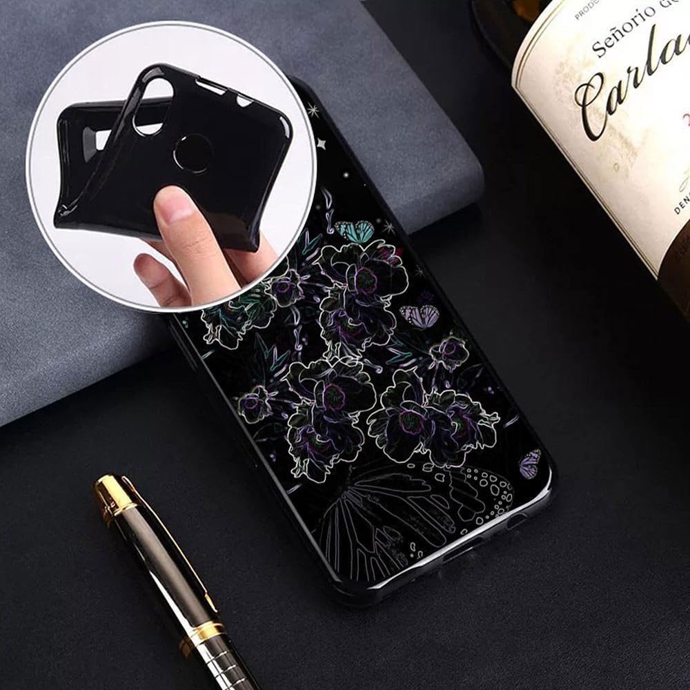 for Doogee DK10 Case, with [ 2 x Screen Protector Tempered Glass Film], Black Soft Silicone Cover Shockproof Bumper Protection Case for Doogee DK10 (6.67") - XT29