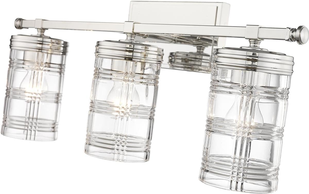 Z-Lite 344-3V-PN Archer Vanity, 3-Light 180 Total Watts, Polished Nickel