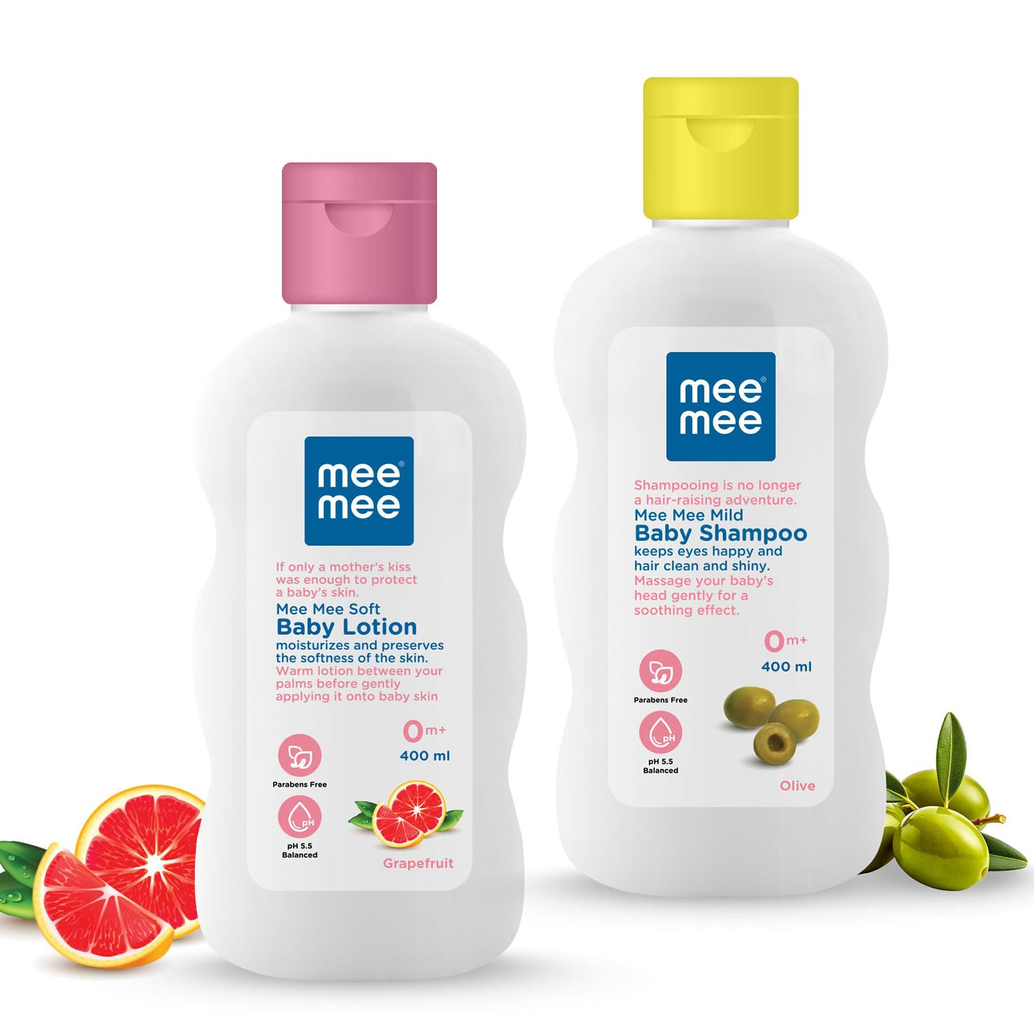 Mee Mee Mild Baby Shampoo with Fruit Extracts, 500ml & Moisturizing Baby Lotion with Fruit Extracts, 500ml Combo-image-27