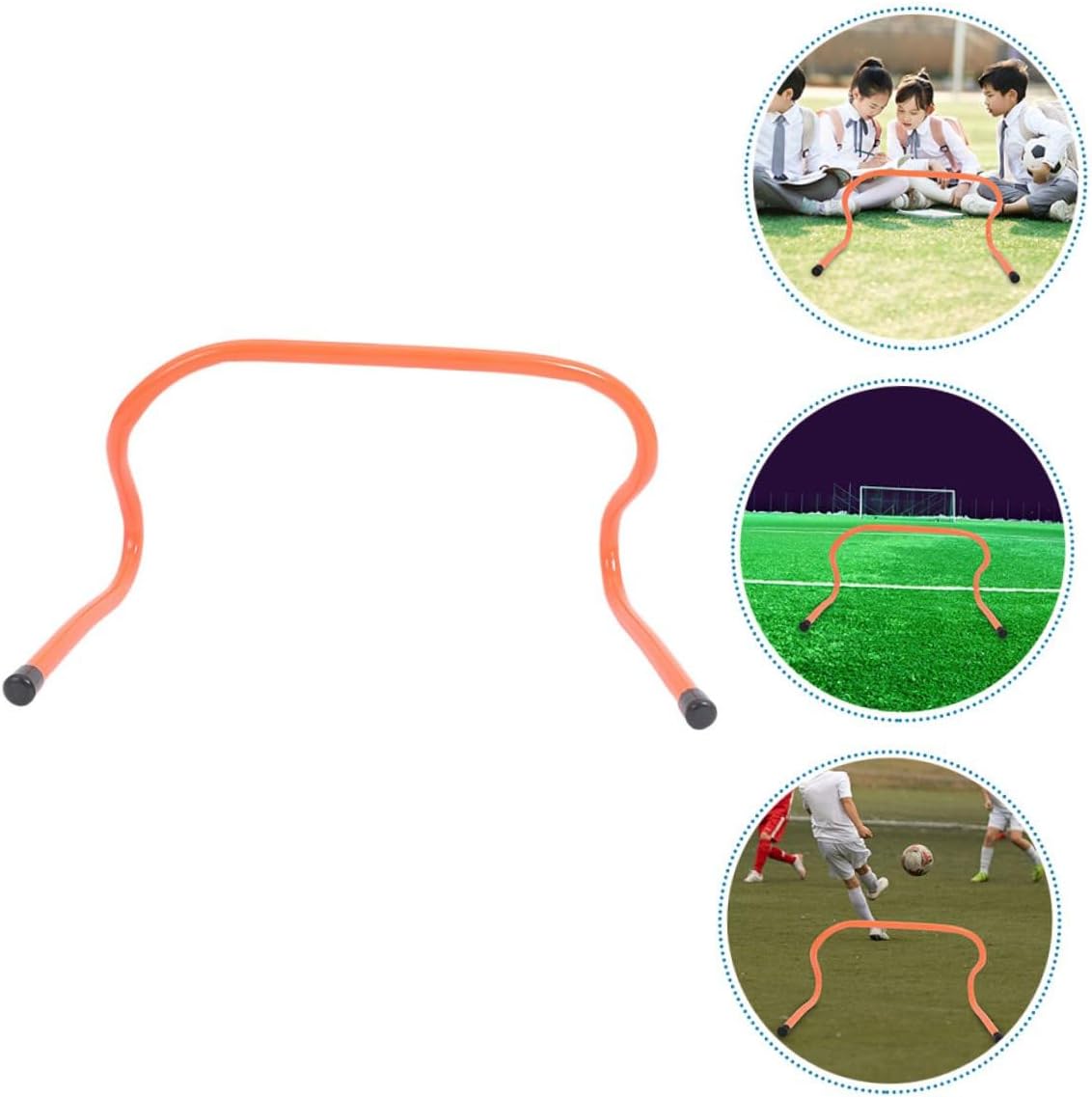 Angoily Agility Hurdles Set 3pcs 15cm Plastic Soccer Training Equipment Professional Running Speed Hurdles for Football Agility and Youth Sports Practice