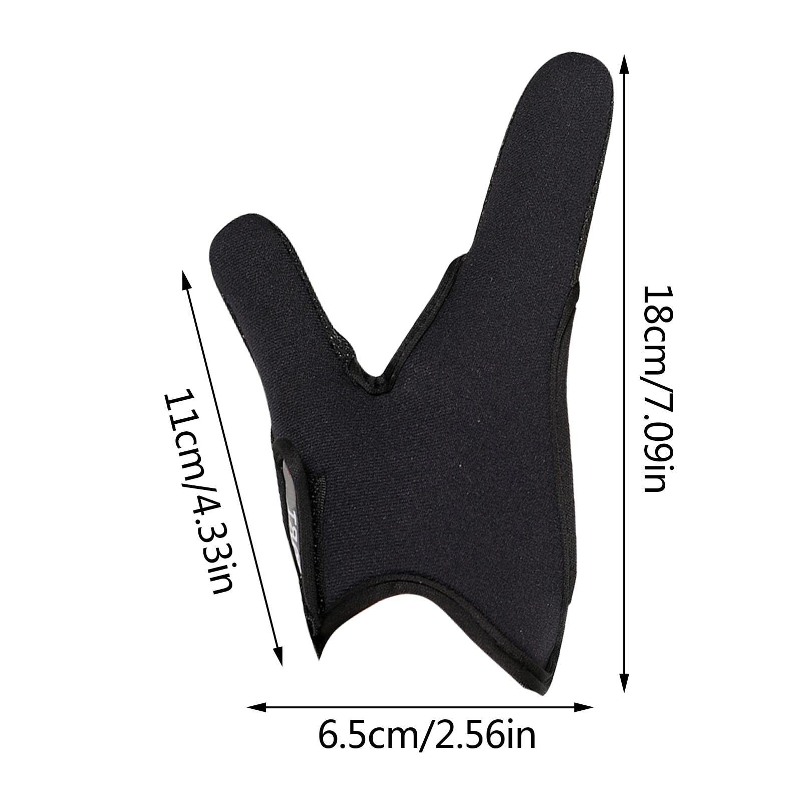 JAWSEU 2PCS Angelhandschuhe Unisex, Angelhandschuhe Doppel Fingerschutz, 2 Finger Outdoor Handschuhe, Schutz Elastisches Angelzubehör Für