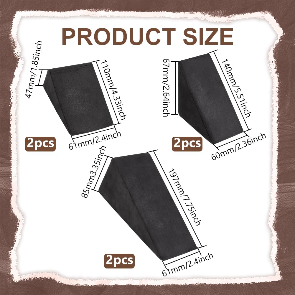 BENECREAT 6Pcs 3 Styles 3D Foam Angle Wedge Tool - Image 2