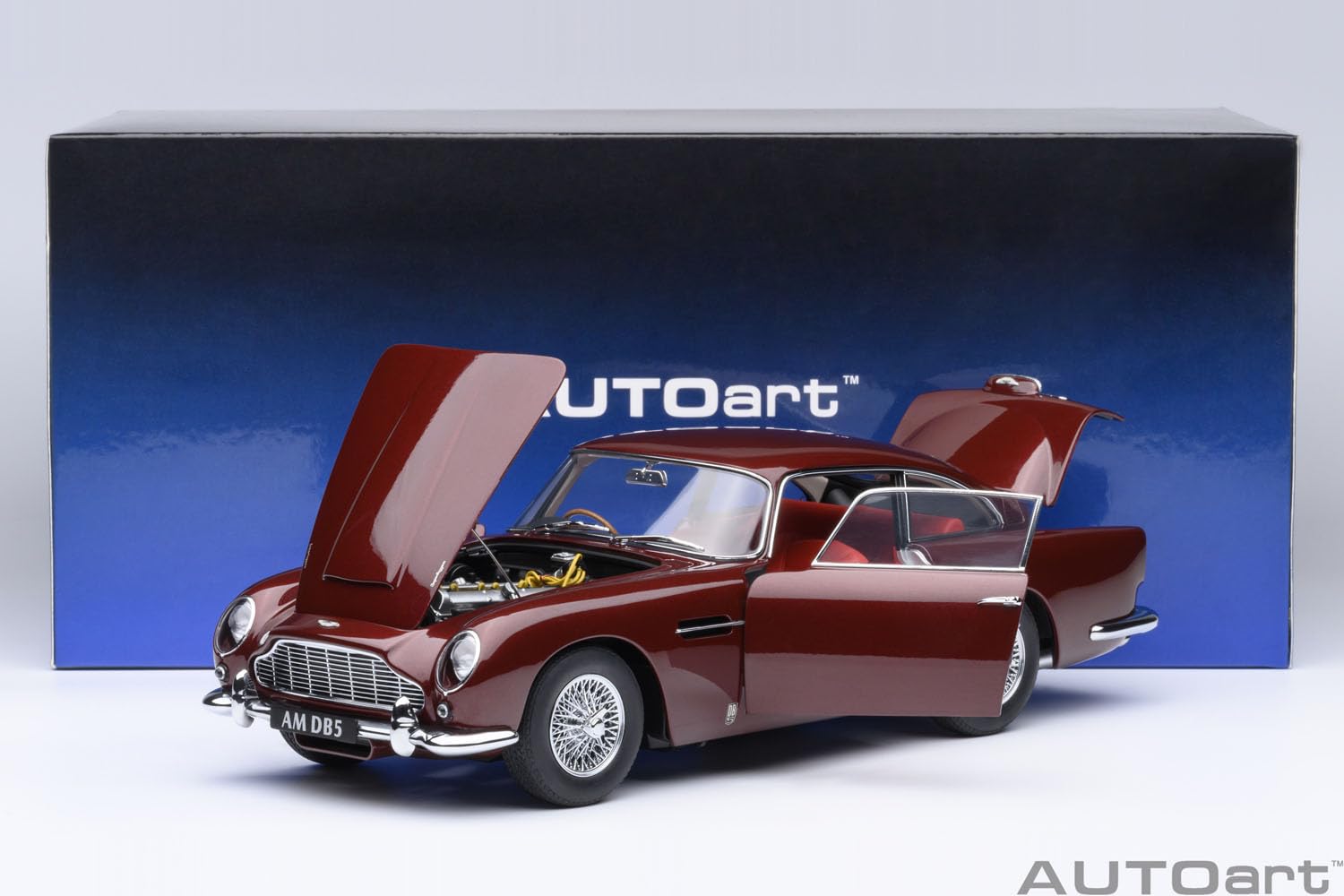 AUTOart 70289 1/18 Aston Martin DB5 dunkelrot metallisches Endprodukt