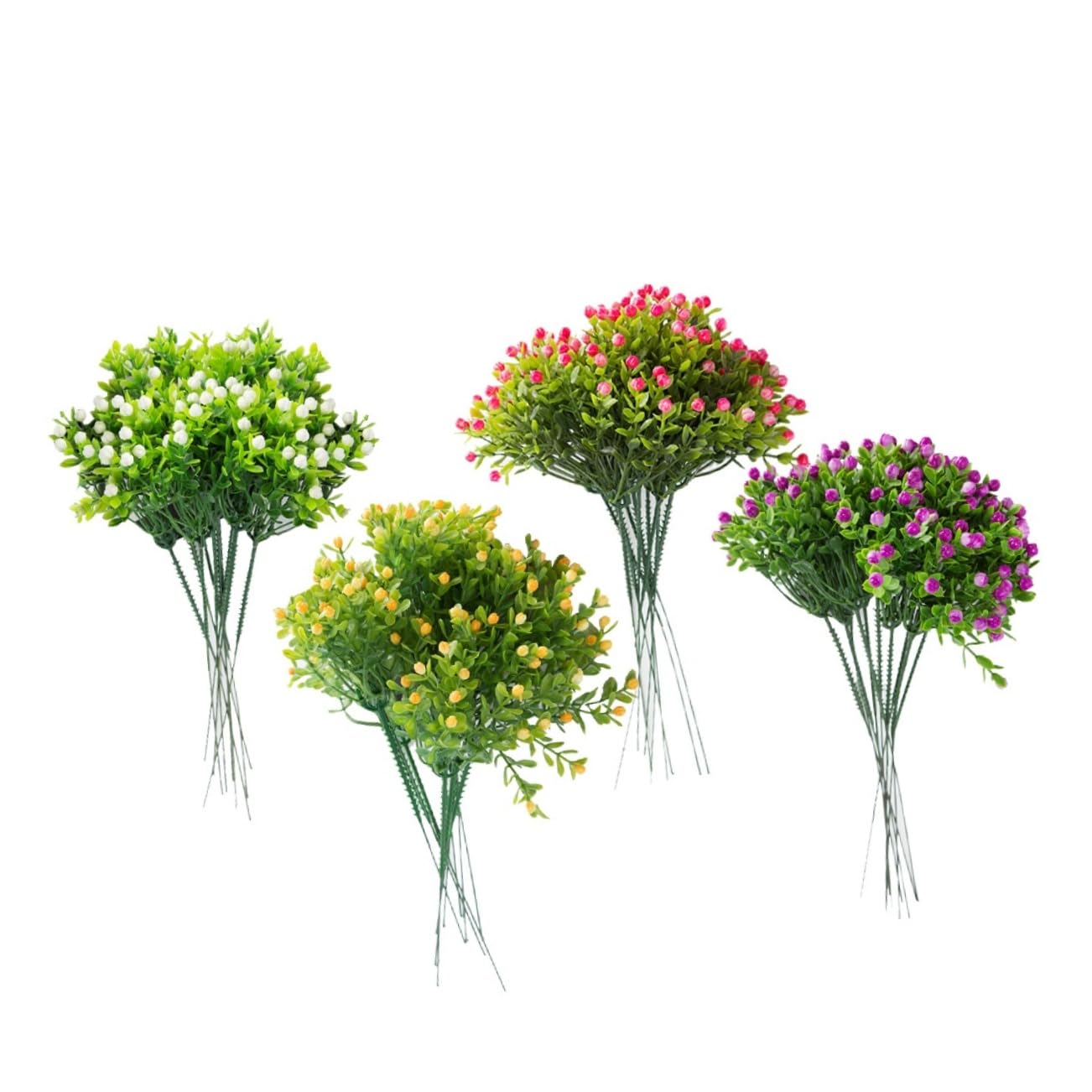 Fiori Artificiali Gypsophila 40 Pezzi in Seta per Casa