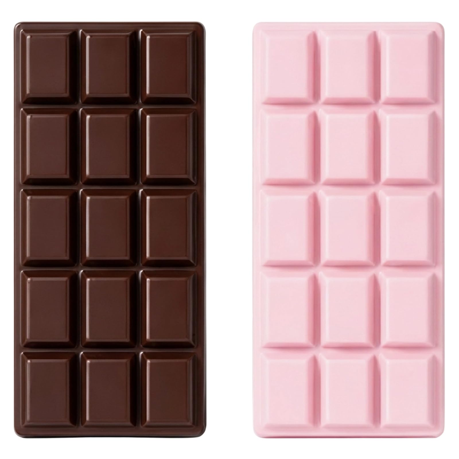 NHCDFA 2 PCS Chocolate Squishy, Squishy Chocolate Bar, Adorable and Novel, Perfect for Home Decor, Office Desk Decoration and Decoration Aficionados