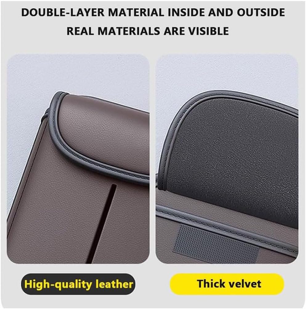 Organizador de Asiento Trasero de Coche para Citroen Jumpy e-Mehari, Impermeable Protector de Asiento Bolsa de Almacenamiento Coche Universal,A/Black