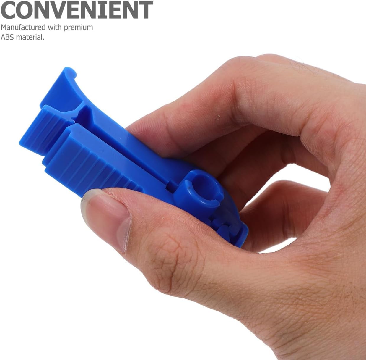 COHEALI 6pcs Dialysis Bag Clamp Catheter Tube Clamp Peritoneal Dialysis Fixator Tubing Closure Clip Foley Catheter Stabilization Device Blue