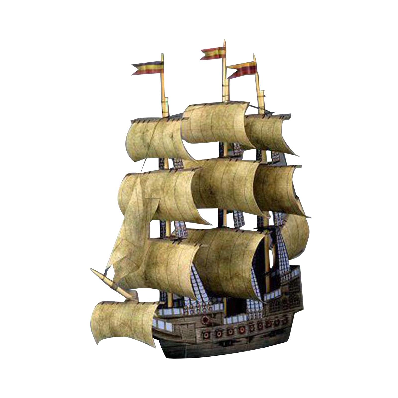 CALANDIS™ Pirate Ship Arts Crafts Gifts Vintage Style Sailing Ship Model Kits for Kids | Contemporary Manufacture | Cars, Trucks & Vans | Diecast & Toy Vehicles-image-6