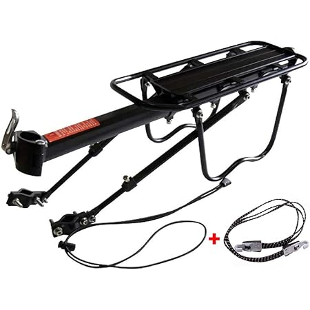 Amazon Krw 自転車 荷台 後ろ付け リアキャリア 耐荷重50kg バイク キャリア 反射板付 アルミ製 Unho 荷台