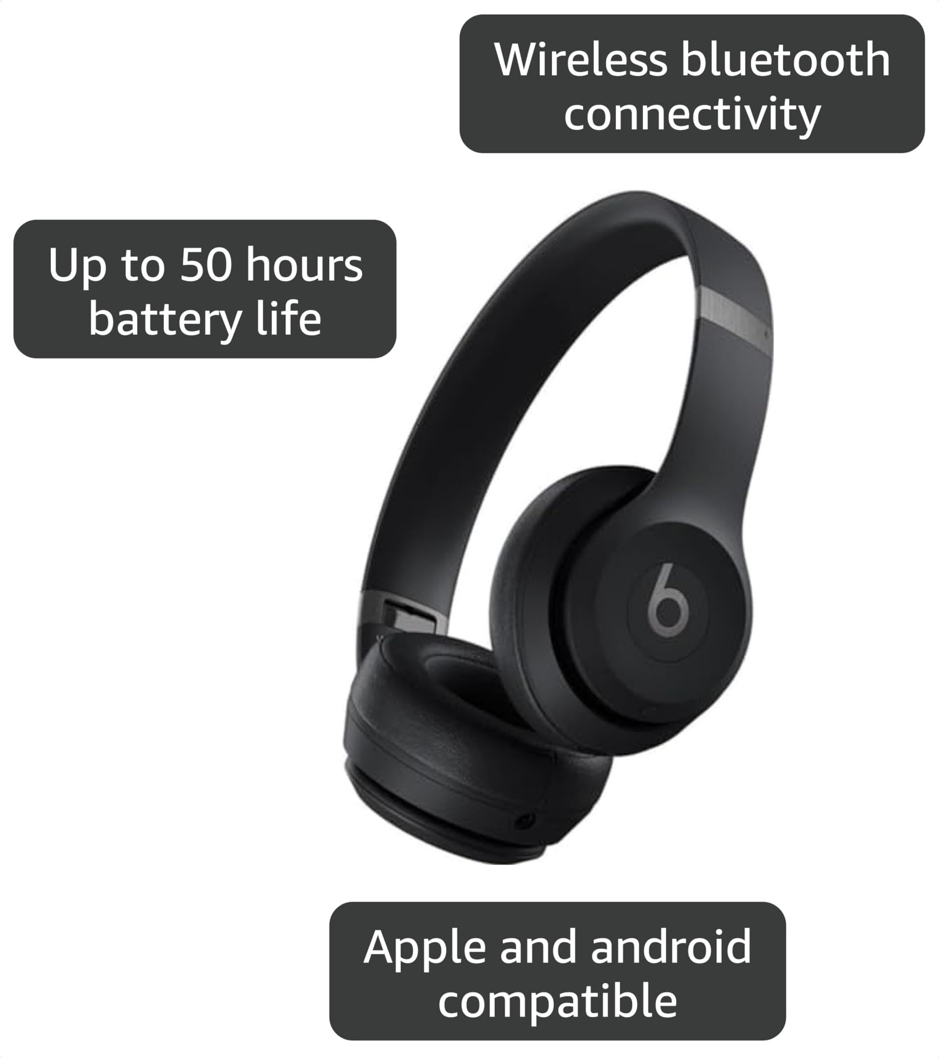 Amazon.com: Beats Solo 4 - Wireless Bluetooth On-Ear Headphones