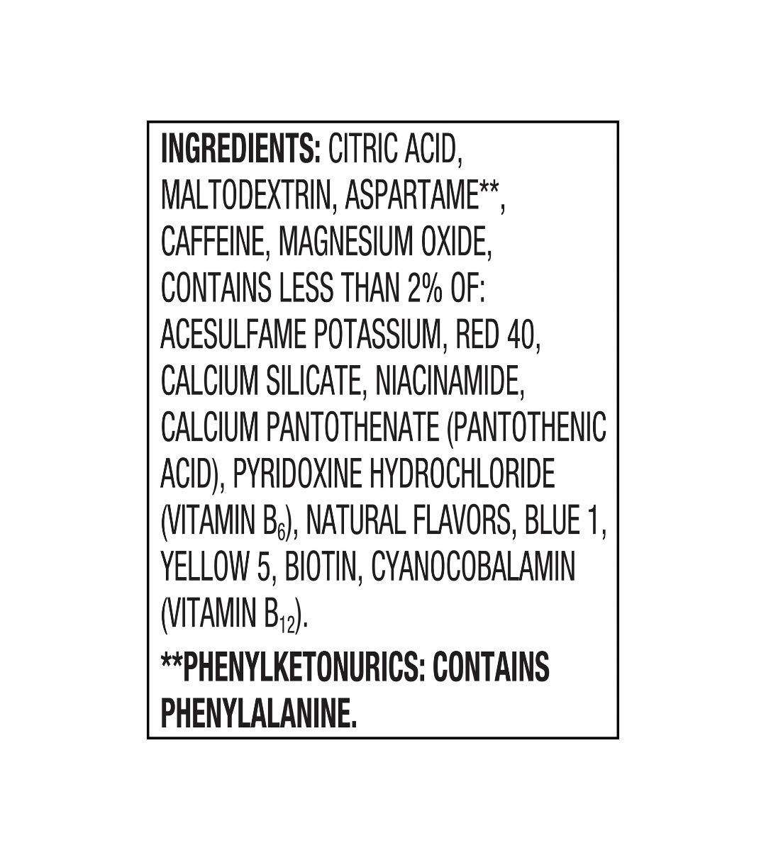 Great Value Energy Drink Mix, Dragon Fruit, SugarFree, 0.88 oz (Pack