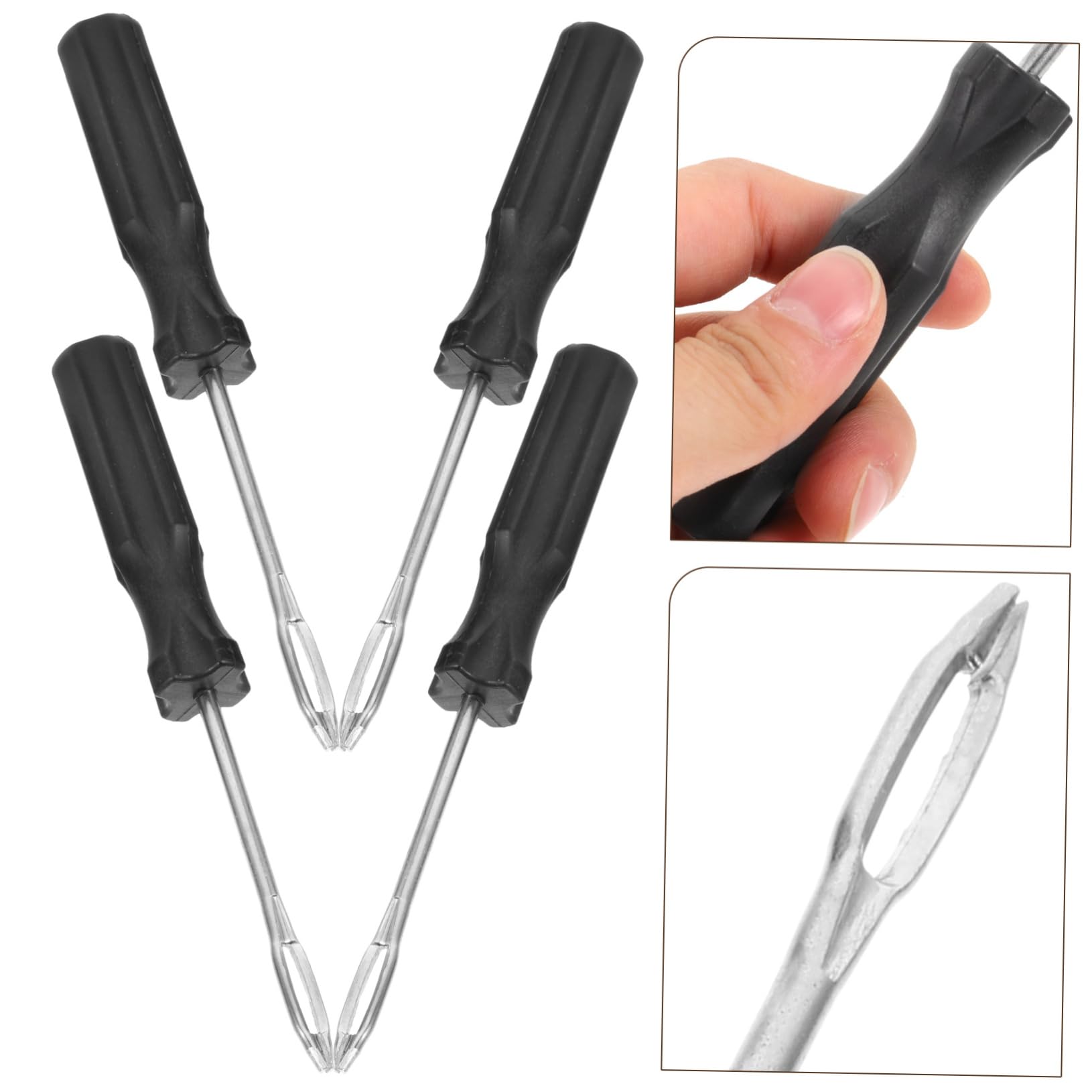 5 Sätze Teiliges Reifenreparaturset Für Auto Und Atv Heavy Duty Flickenwerkzeug Mit Vakuumfunktion Zur Schnellen Reparatur Von Reifenpannen 4 Stück * 5