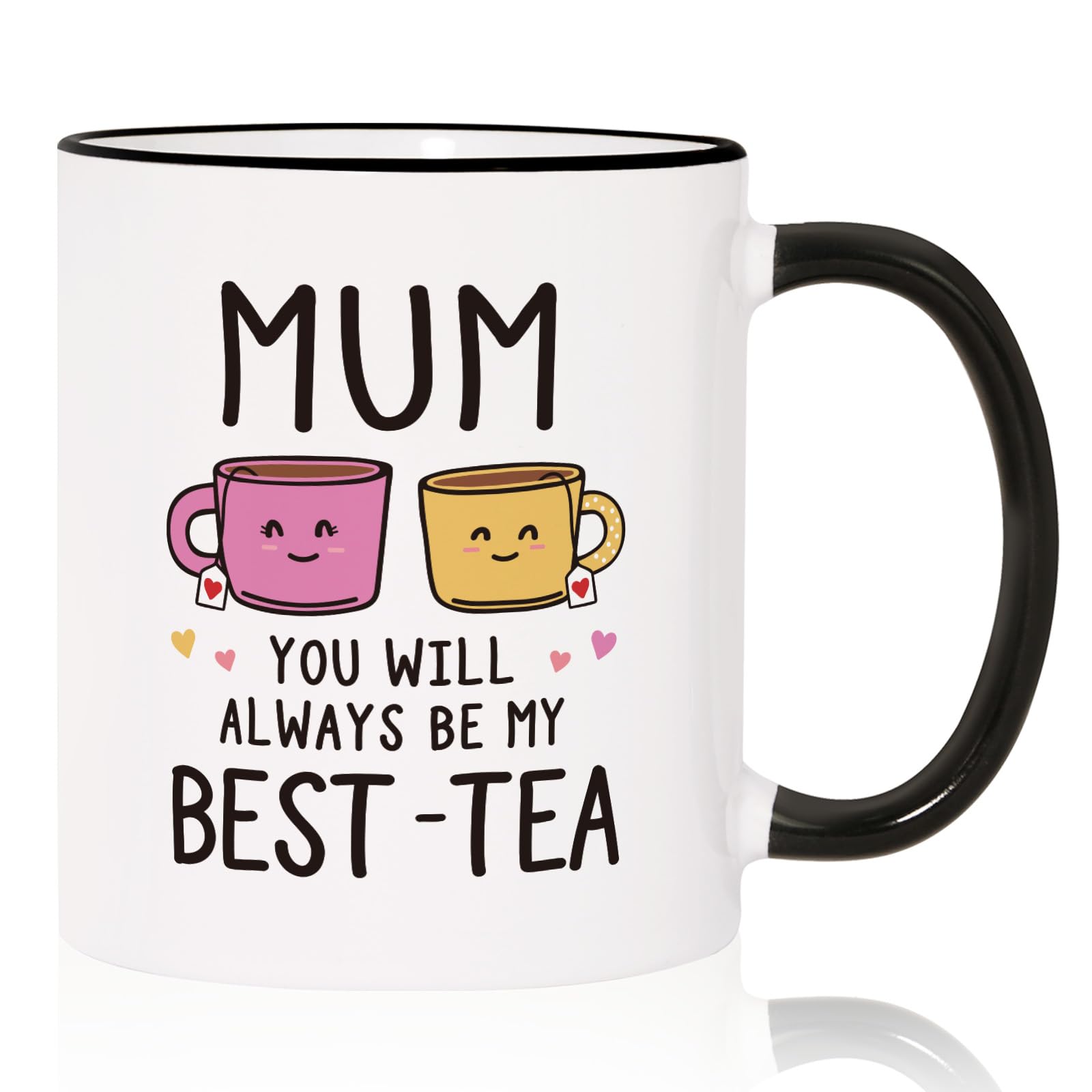 GoMelley Mum Birthday Gift, Gifts for Mum Mug, Best-Tea