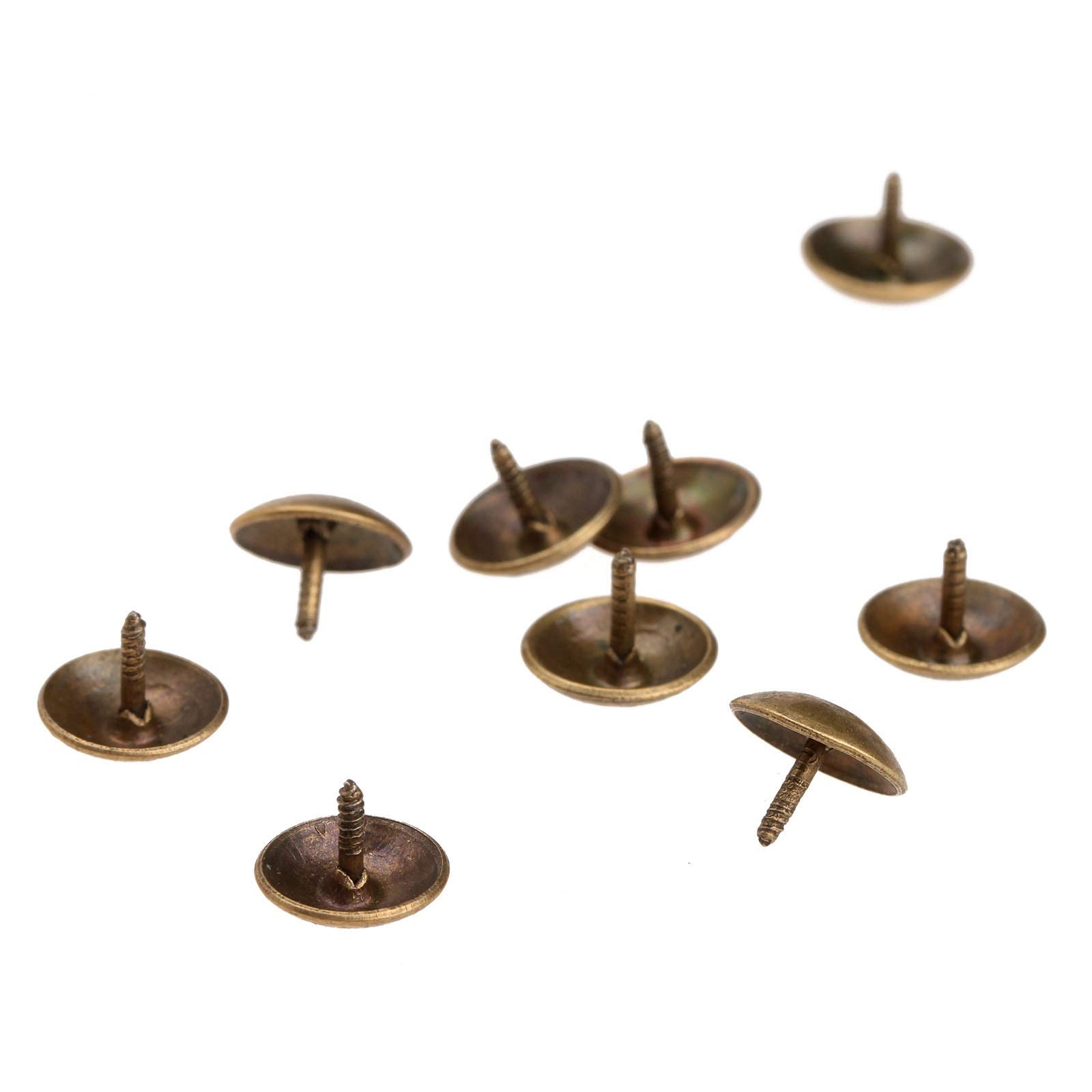 Clous, Punaises, punaises de rembourrage, pouce, décoratives meubles, 50 pièces en fer Bronze Antique bijoux à ongles boîte cadeau canapé