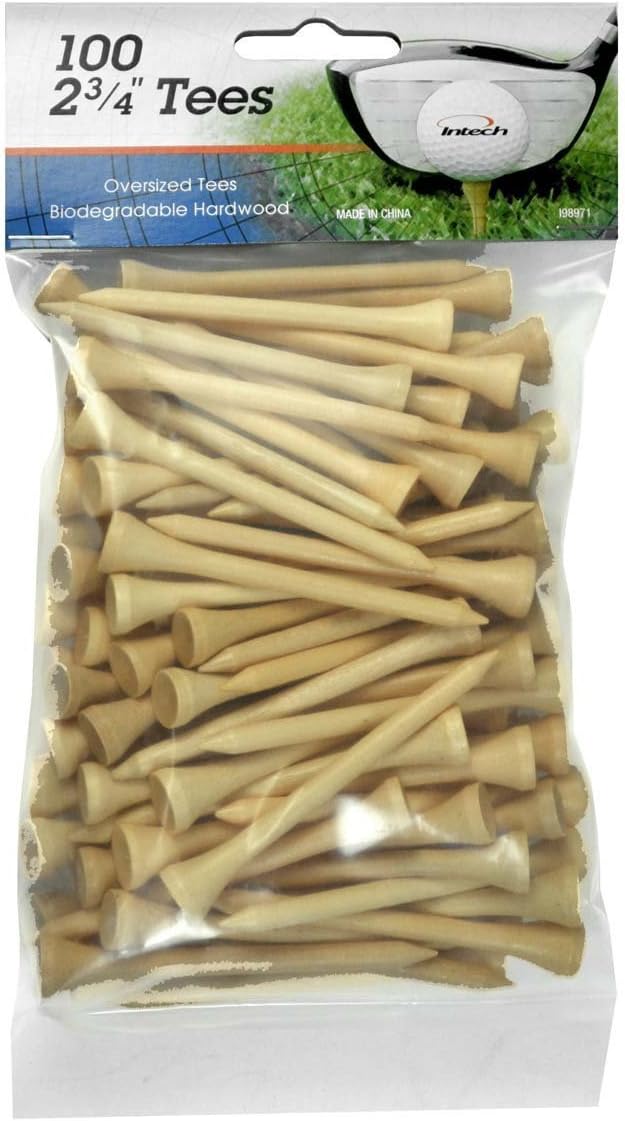 Intech 2 3/4" Golf Tees 100 and 500 Packs (Multiple Colors Available)