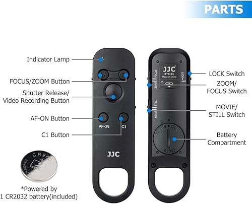 Miniatura 8 de JJC RMT-P1BT Comandante de control remoto inalámbrico Bluetooth para Sony ZV-E10 II ZVE10 ZV-1F ZV1F ZV-1 II ZV1 ZV-E1 A1 II A6700 A6600 A6100 A7CR