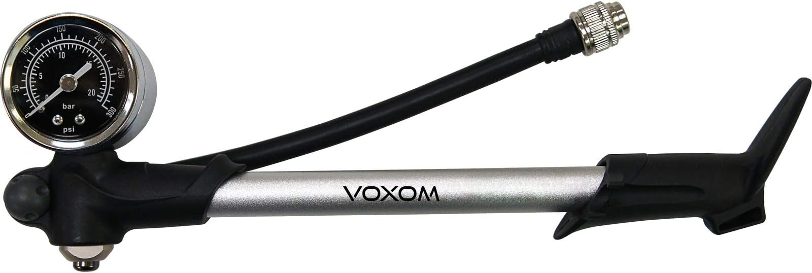 Voxom Fork/Damper Pump Pu7 Black/Silver, 300 psi Air Pump, One Size