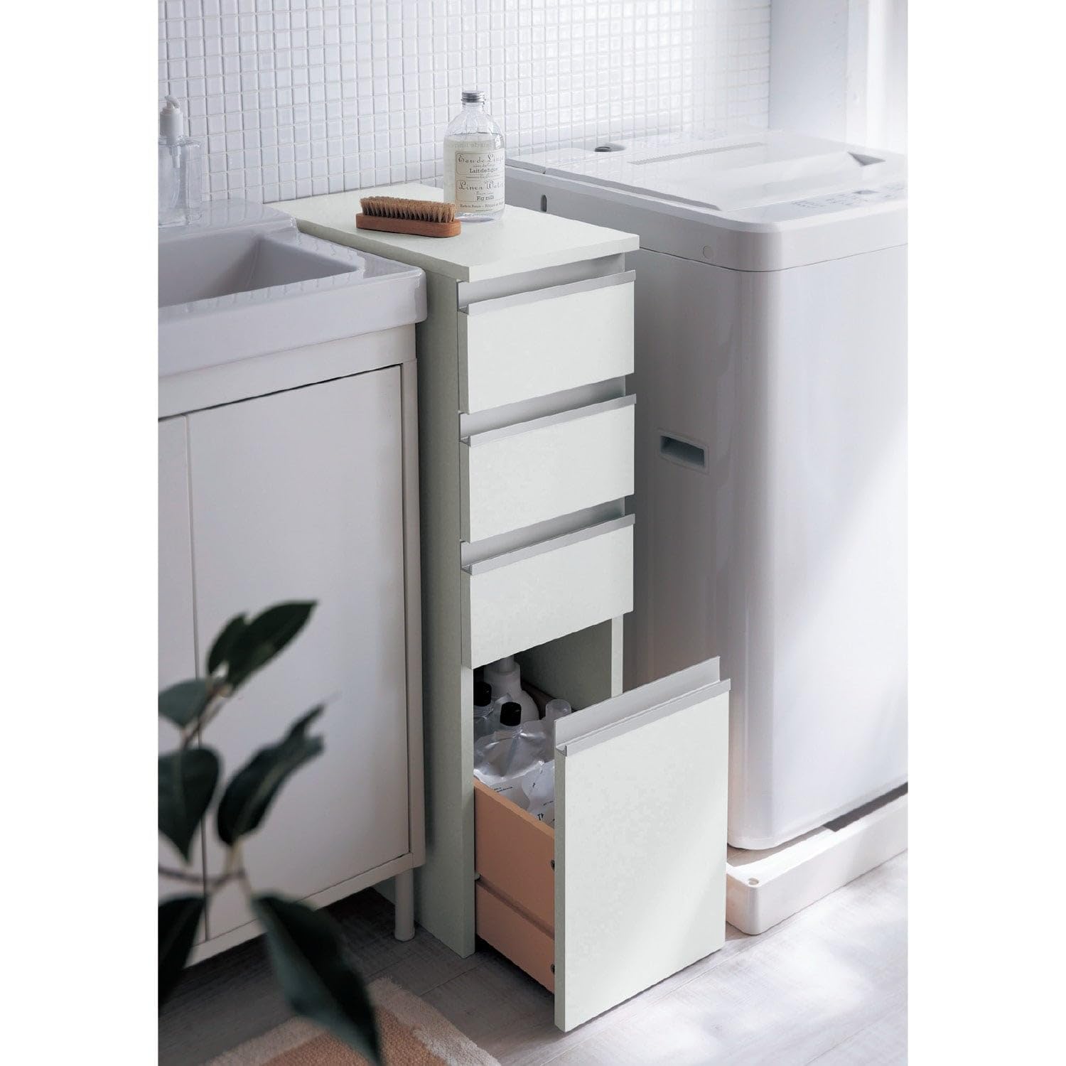 bellemaison 隙間サニタリーチェスト 25×45.5 Amazon｜[ベルメゾン] チェスト 隙間収納 サニタリー 収納 洗面所用