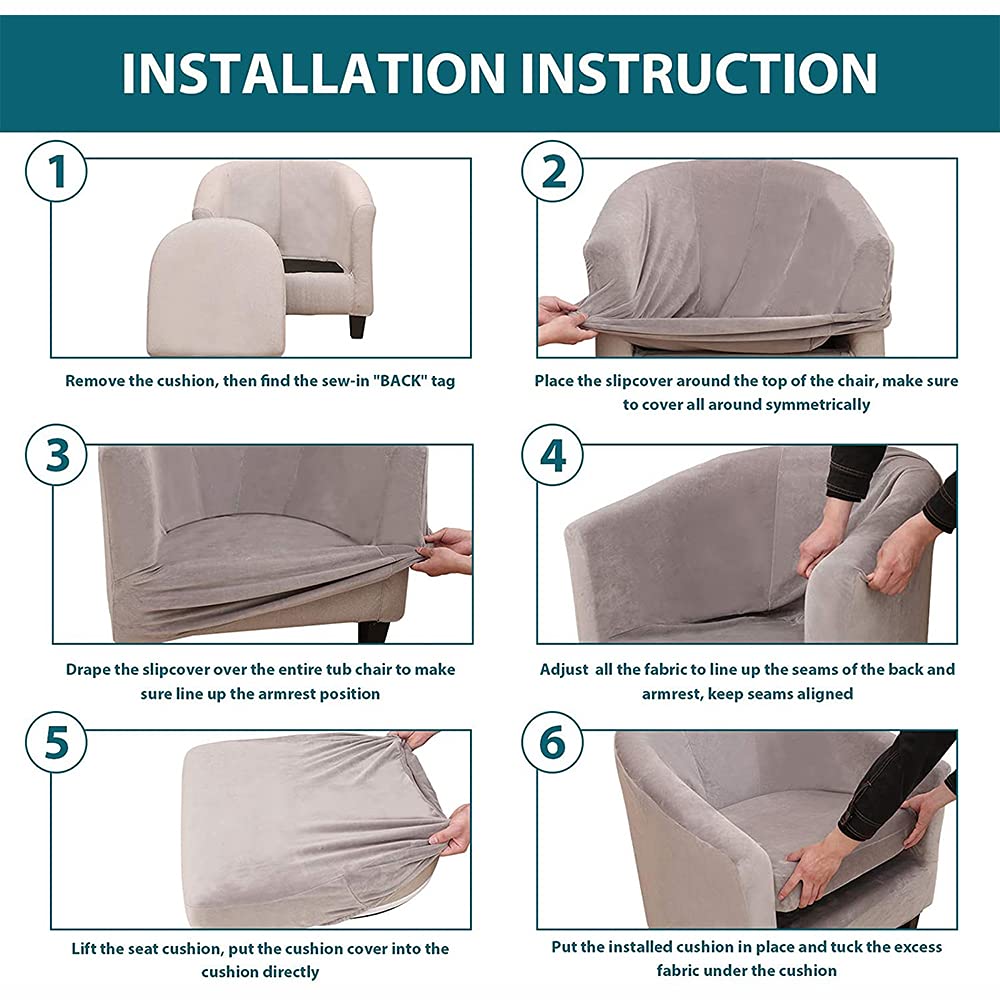 2 Copripoltrona Chesterfield Elasticizzati - Per Poltrone Singole, Fiore Beige, Rimovibili E Lavabili - Foto 5