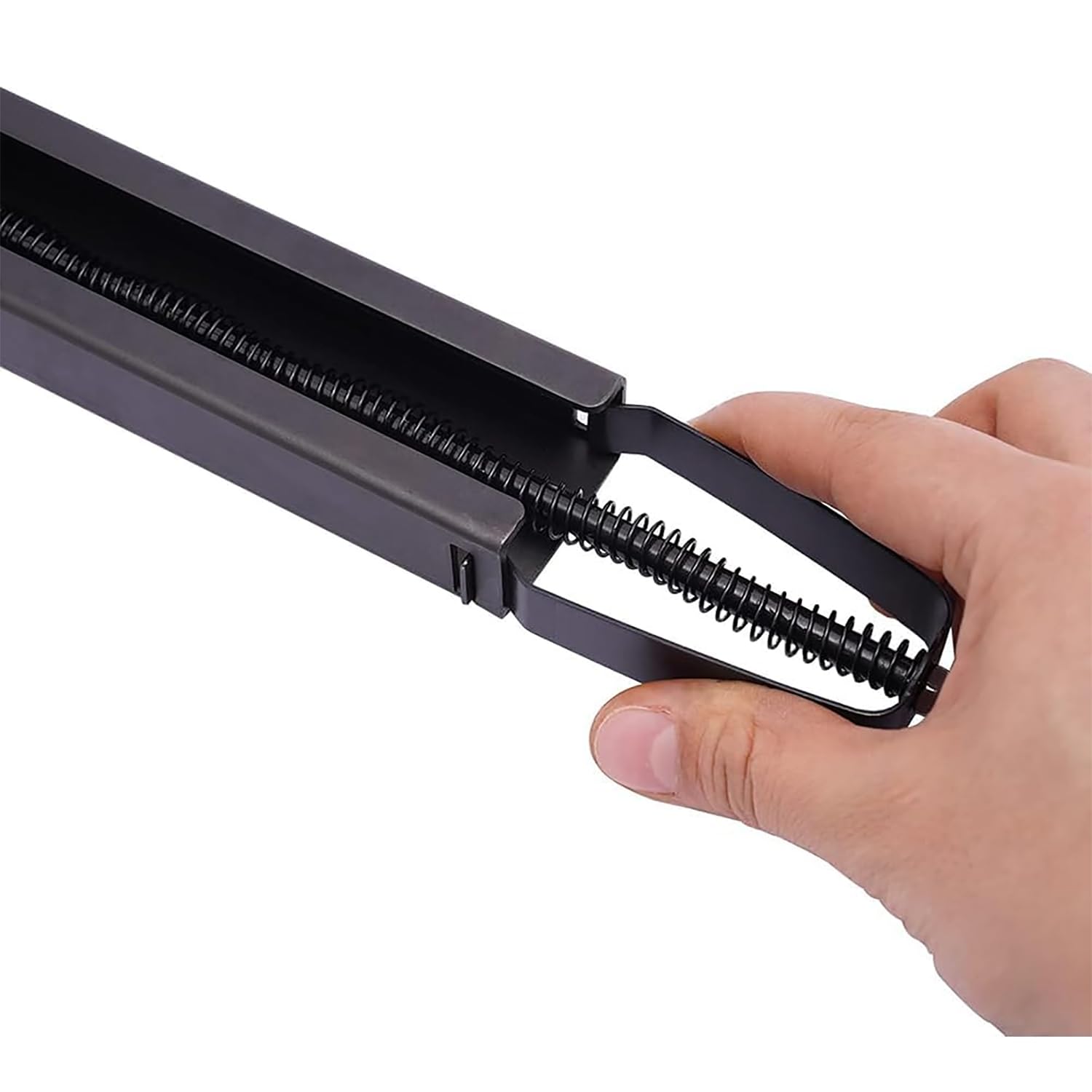 Grapadora de cartón, pistola grapadora de cierre manual para cajas corrugadas, utiliza grapas de corona de 34,7 mm, capacidad de 50 grapas para un sellado eficiente de cajas