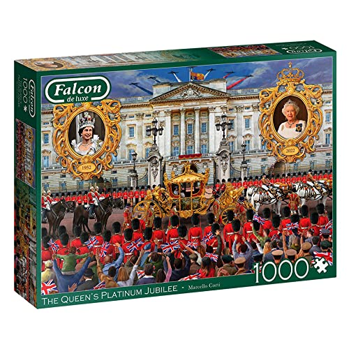 Falcon Deluxe The Queen's Platinum Jubilee Jigsaw Puzzle (1000 Pieces)