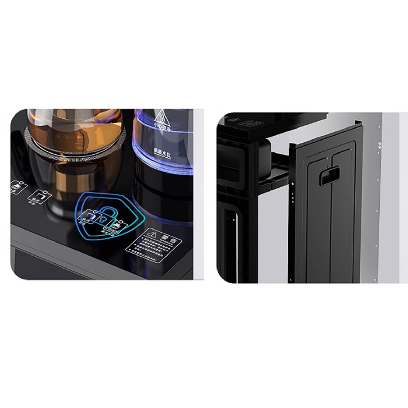 Distributore di acqua Distributore verticale di acqua potabile verticale for acqua con secchio verso il basso intelligente multifunzionale freddo e caldo for uso domestico Dispenser Acqua Ufficio ( Co