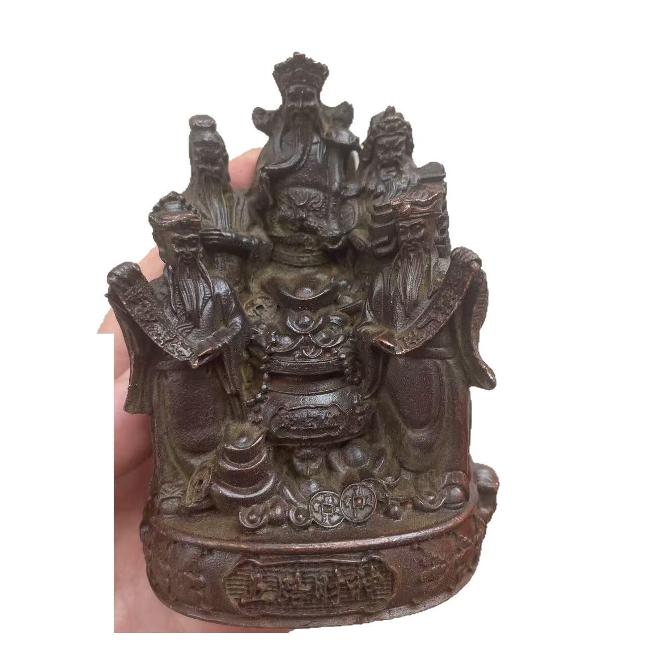 Huolimxun Bronze God Of Wealth Buddha Statue