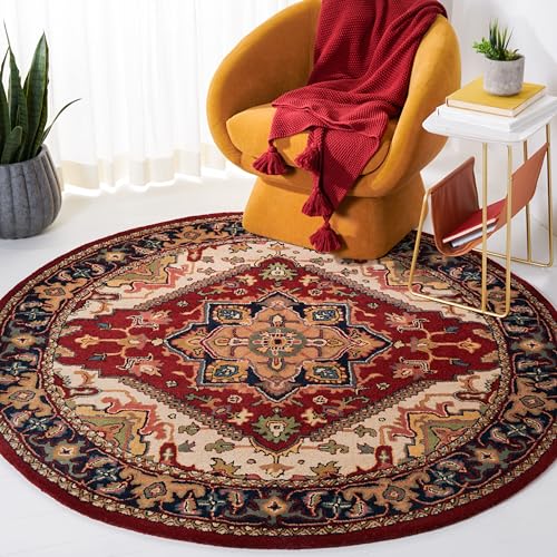 SAFAVIEH Heritage Collection Area Rug - 6' Round,...