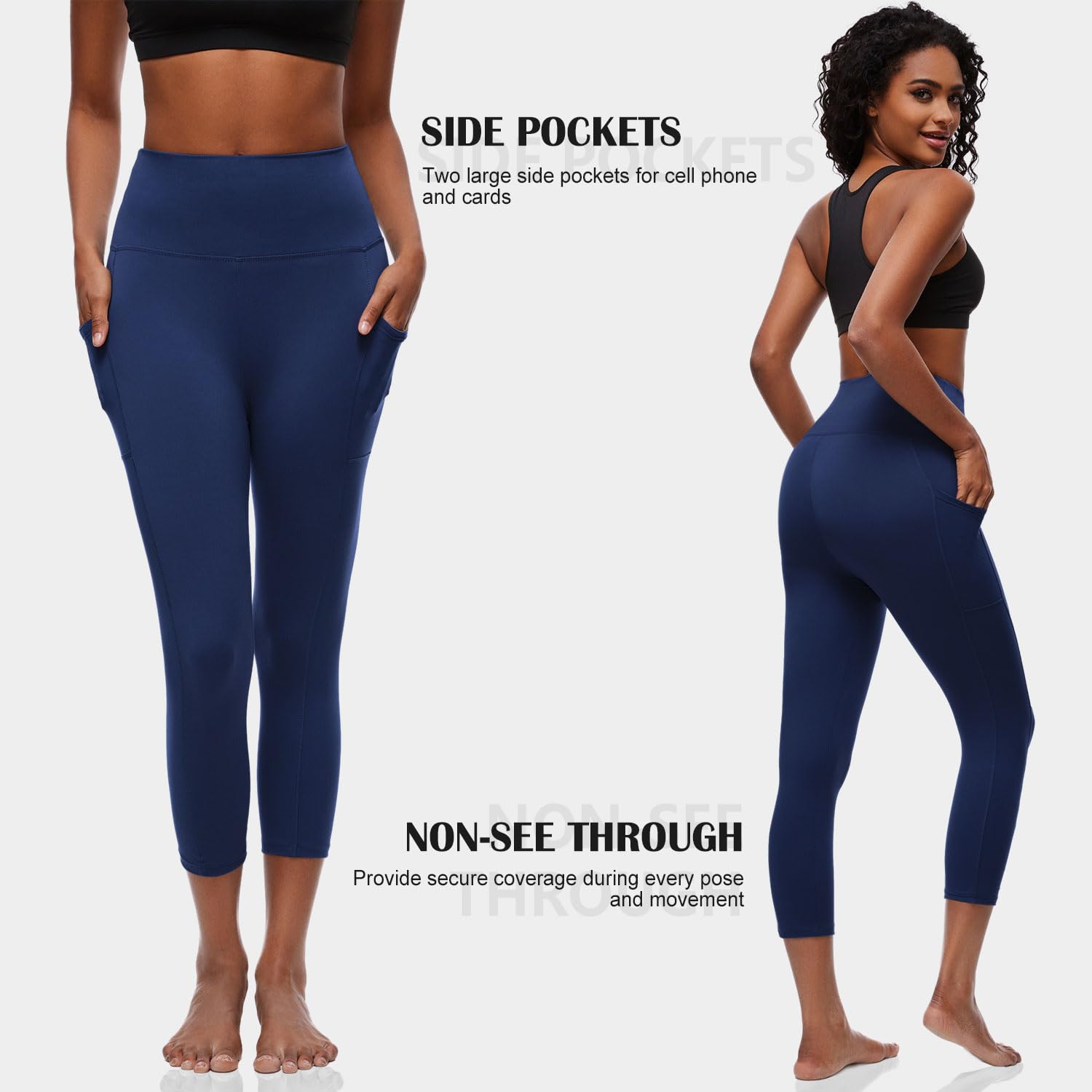 FULLSOFT Casual Pantalones de compresión, Opaco para Mujer