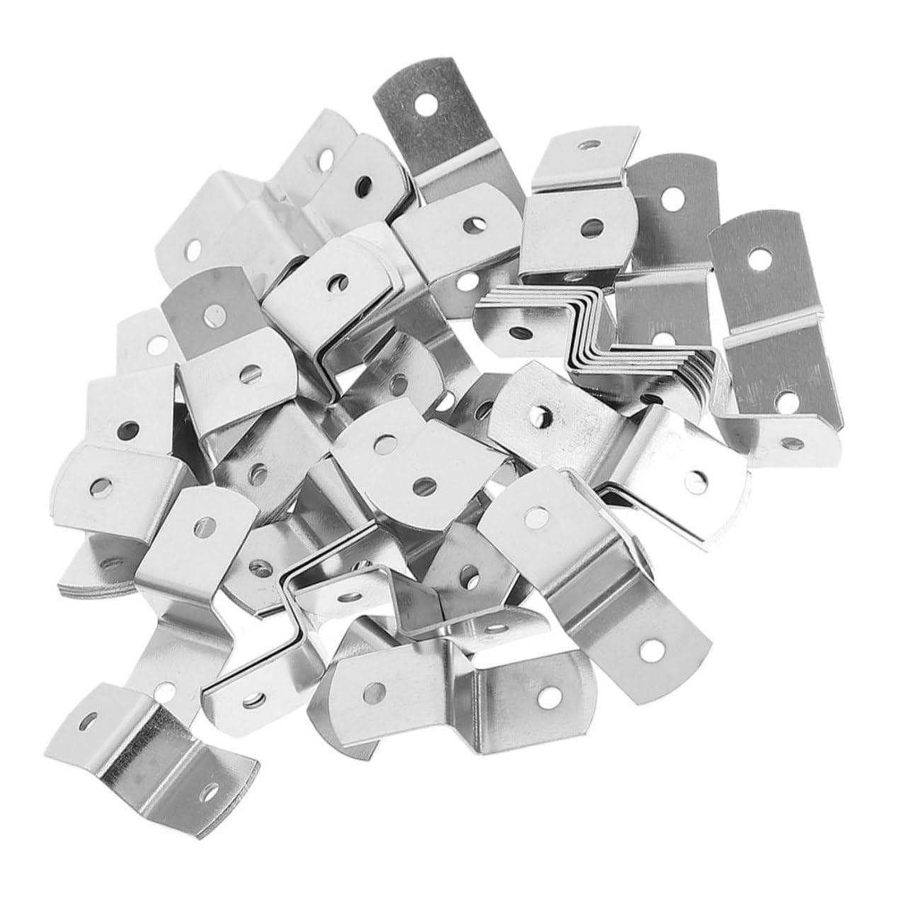 Clips en Z robustes en fer argenté pour connecteurs de cadres photo