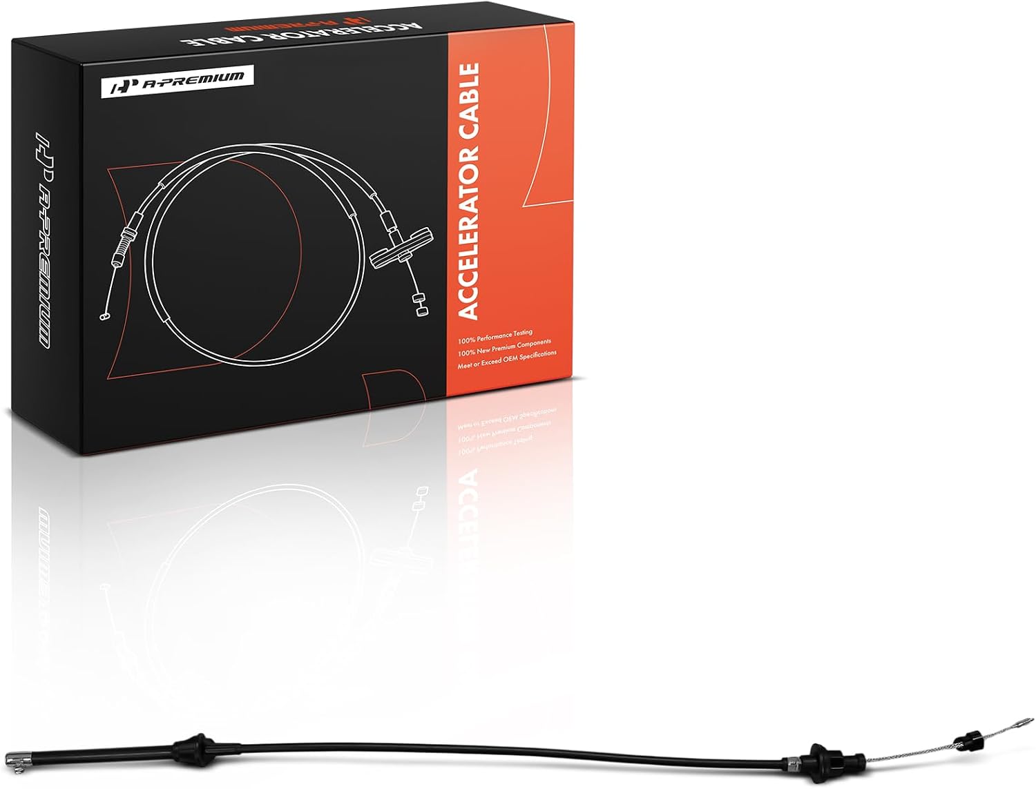 A-Premium 25 inch Carburetor Accelerator Cable Compatible with Chevrolet Impala, Caprice, Blazer, C10 C20 K10 K20 Pickup Suburban & GMC Jimmy, K15 K1500 K25 K2500 Pickup Suburban, 1974