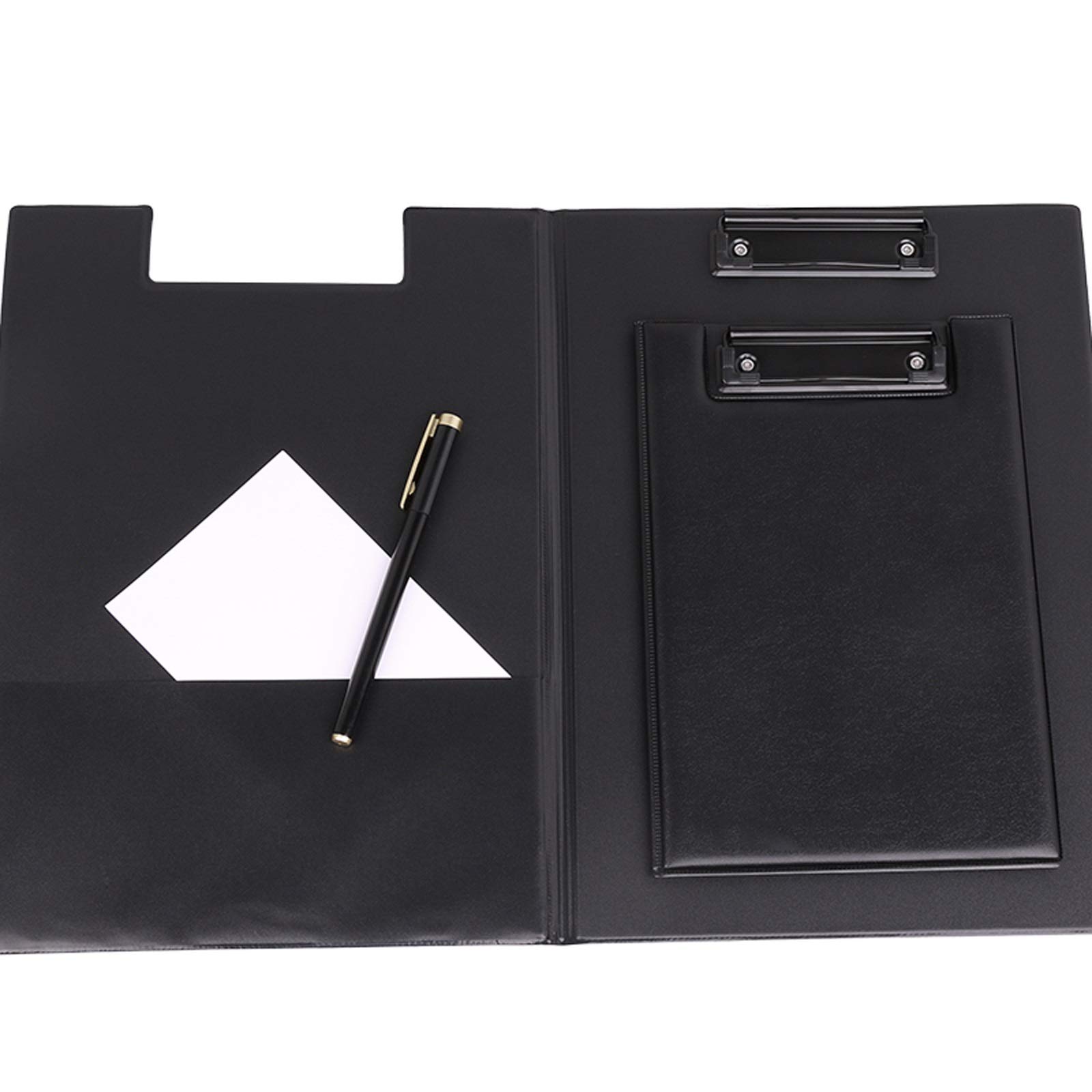 Clasificadores 10 paquetes de portapapeles plegables Portapapeles de cuero de la carpeta de negocios Reunión de la redacción de informes de la carpeta Datos Clasificación de la carpeta Tablero de escr