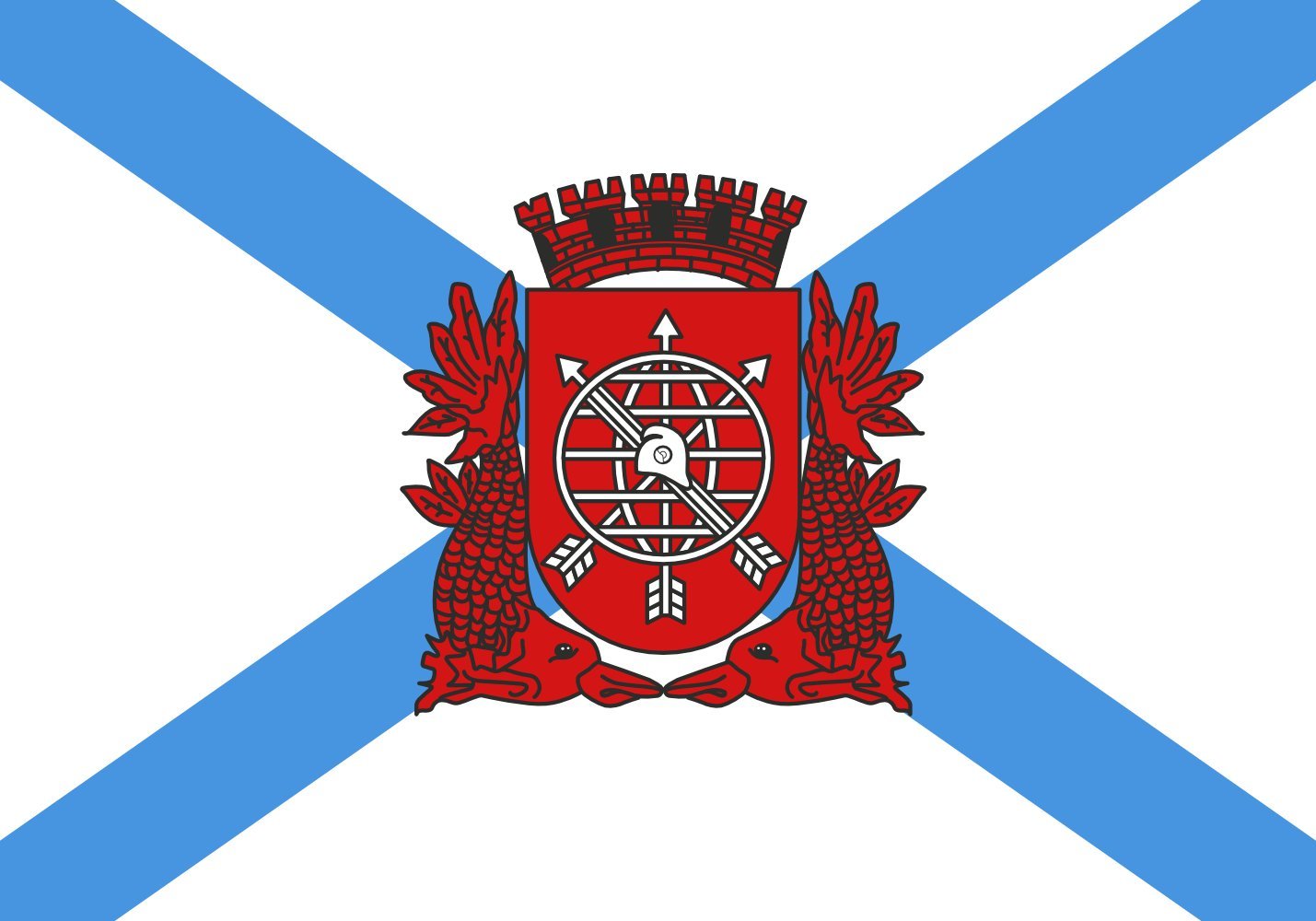 Drapeau Medium Rio de Janeiro paysage 0.96m² pour mât extérieur