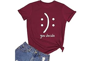 BLACKMYTH Women's T-Shirt, Funny Graphic Design Cotton Casual Short Sleeve Top Tee