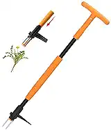 Weed Puller Tool, Fully Stand Up Weeding Tool With 3 Claws - Zero Bending and Back Saver, Effortless and Efficient Weed Remover, Durable and Lightweight Weeder, Ideal for Effortless Weed Removal
