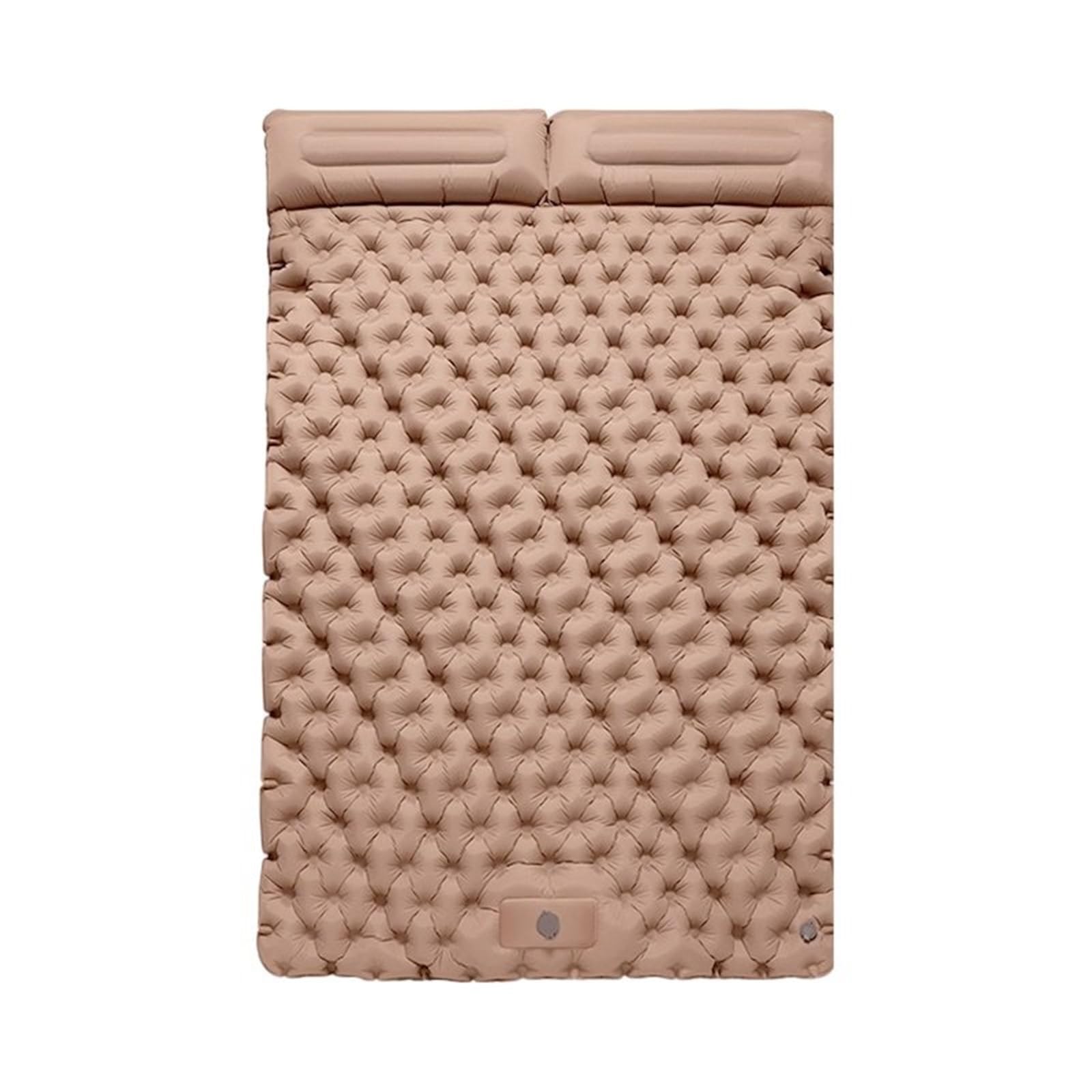 Materac samochodowy Outdoor Camping Nadmuchiwany materac Bardzo szeroki karimata Ultralekka mata do spania na łóżko składane(Khaki)