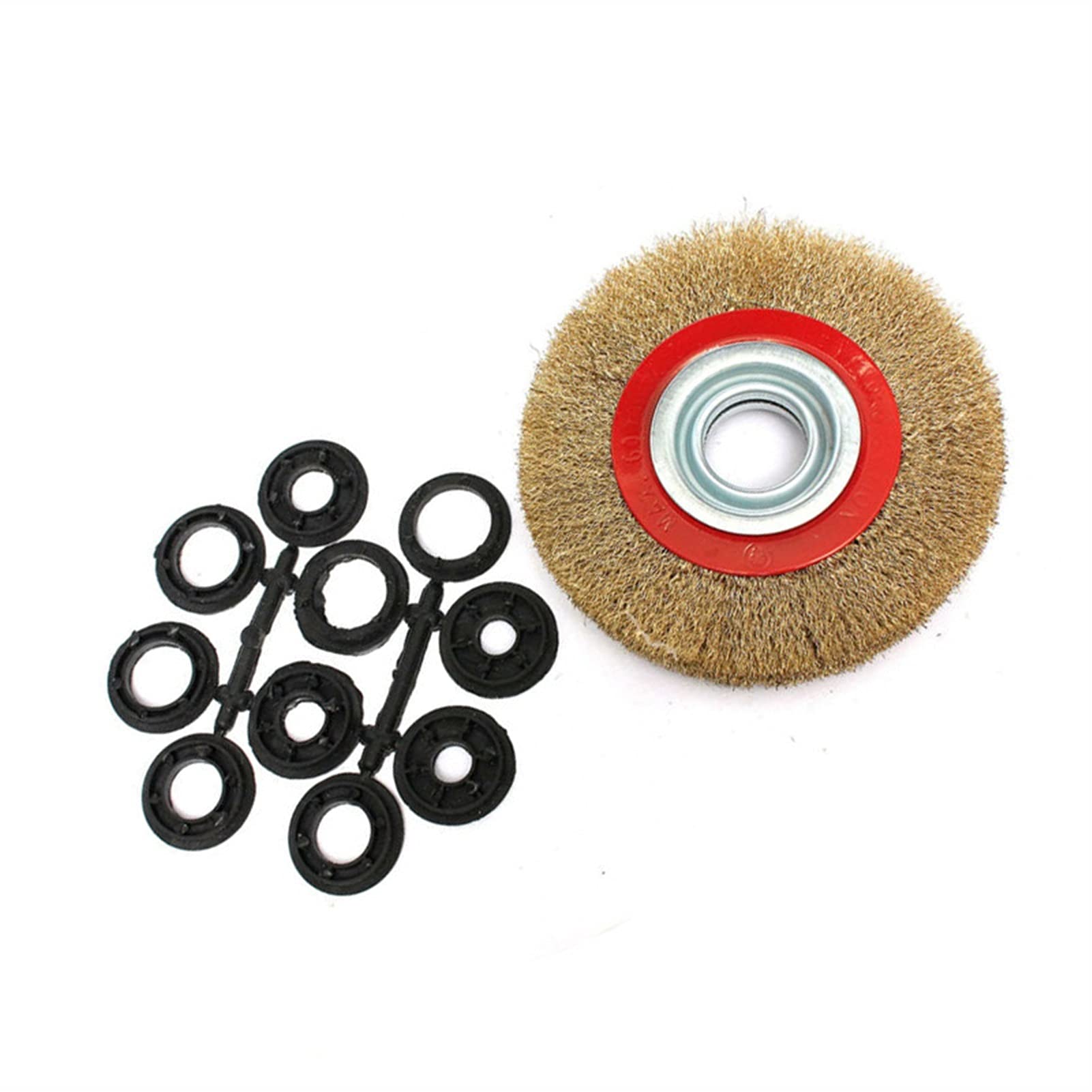 Cepillo de Alambre T-Shaped Brass Wire Brushes, for Drills Set,1pc 125mm for Metal Removal Polishing Steel Cutting Rotary for Mini Tool