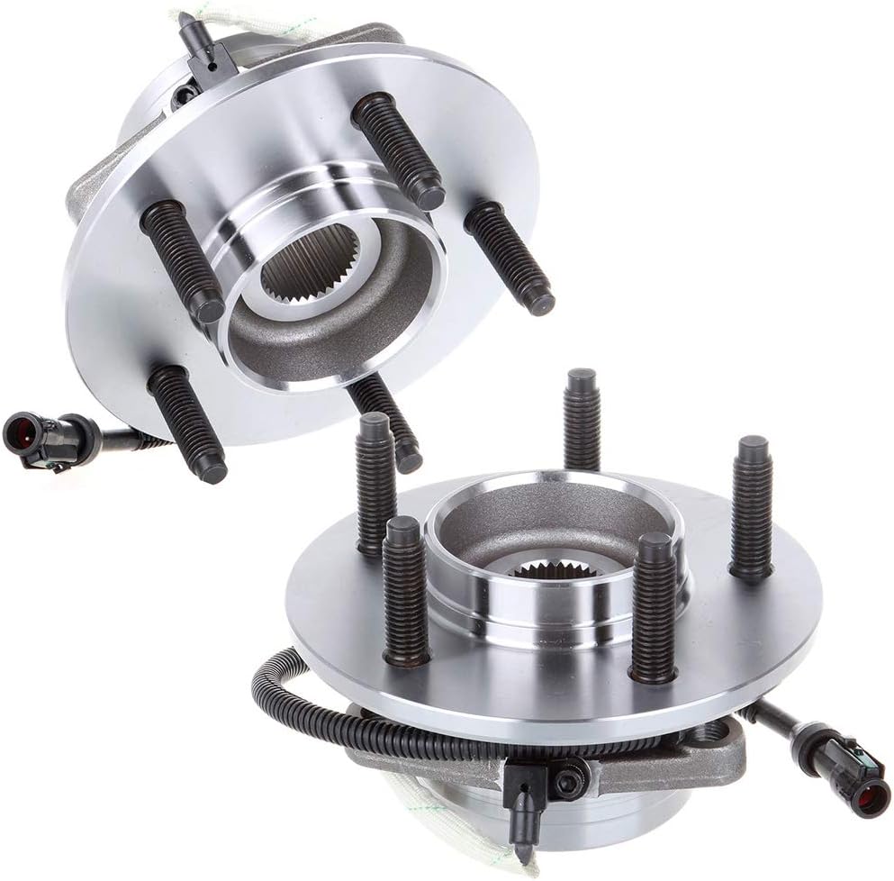 SCITOO Wheel Hub Wheel Bearing Assembly Front 515029 fit for Ford for F-150 2000-2004 5 Lugs Wheel Hub Bearing Assemblies W/ABS 2pcs Wheel Hub Bearings