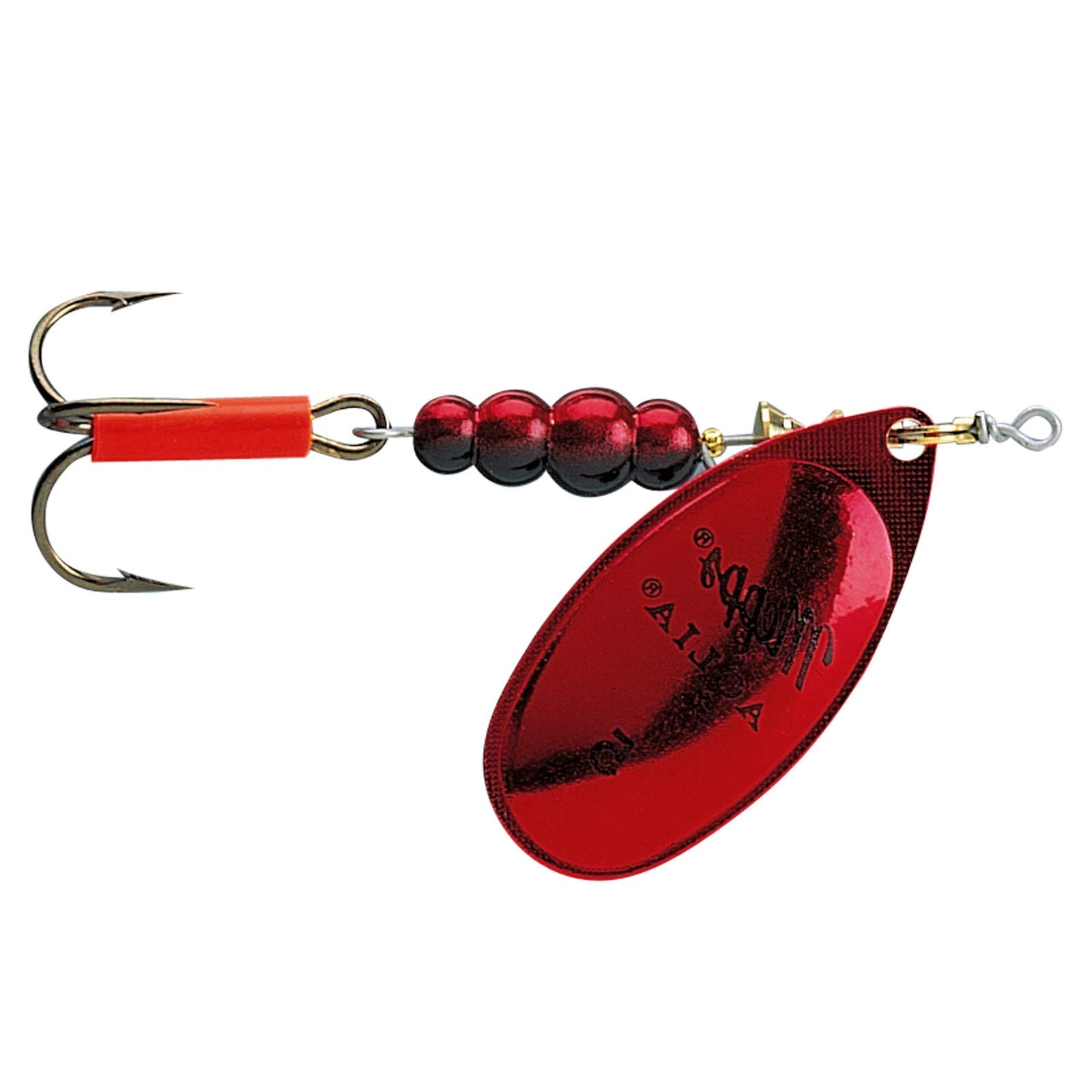 Spinner Aglia Cuillère De Pêche Platine Taille 5 Rouge - 13.5g - Pour La Pêche Sportive