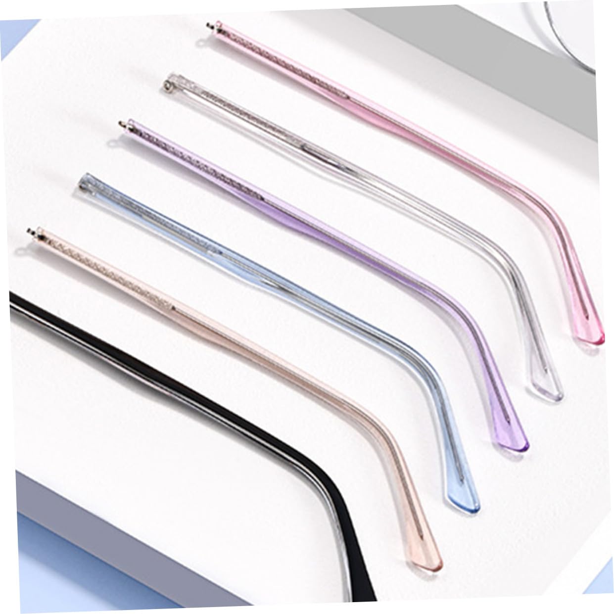 Healeved 10ensembles Branches Métalliques pour Lunettes Accessoires Universels Anti-allergie pour Lunettes Soleil