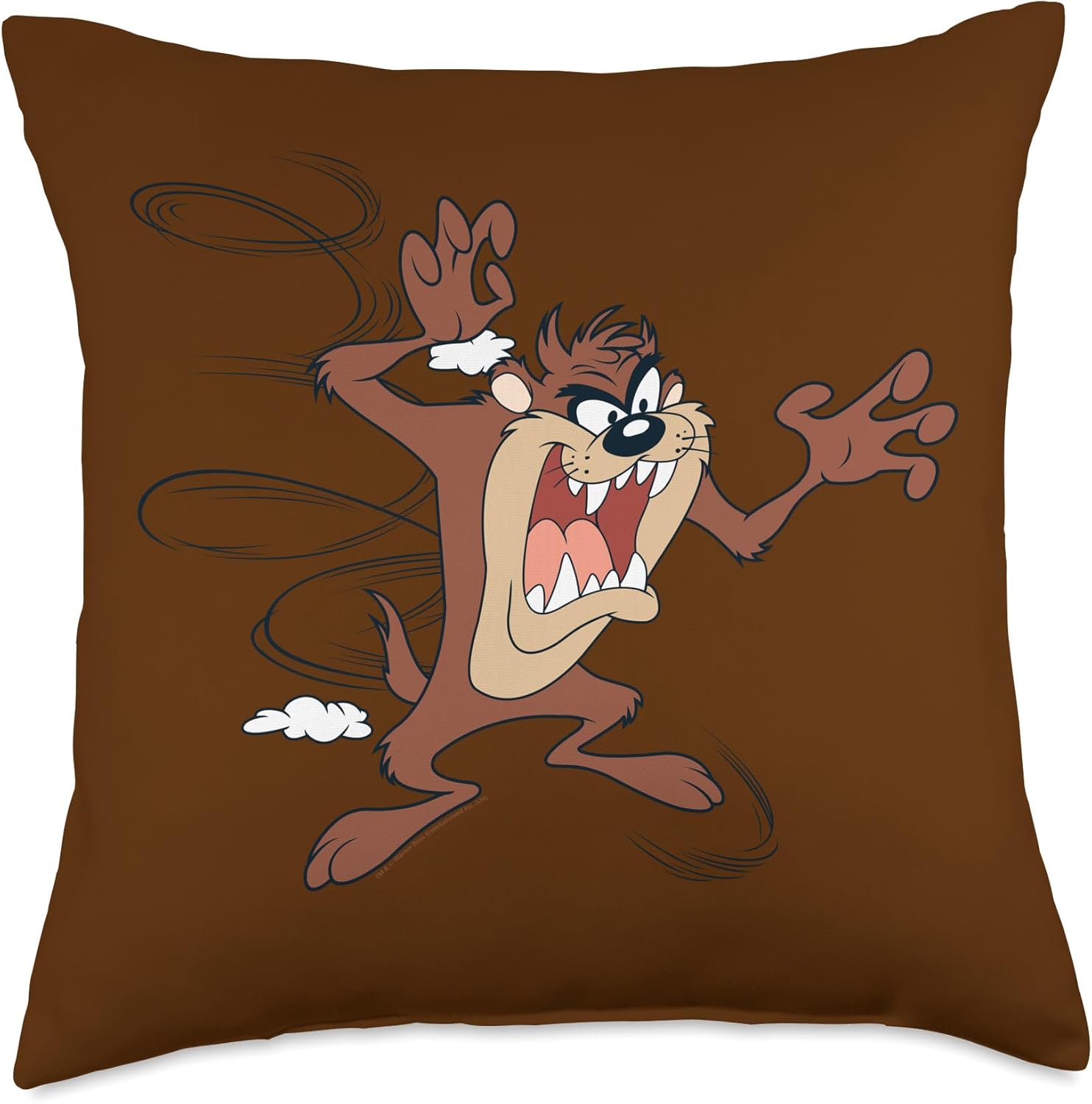 Looney Tunes Tazmanian Devil Throw Pillow