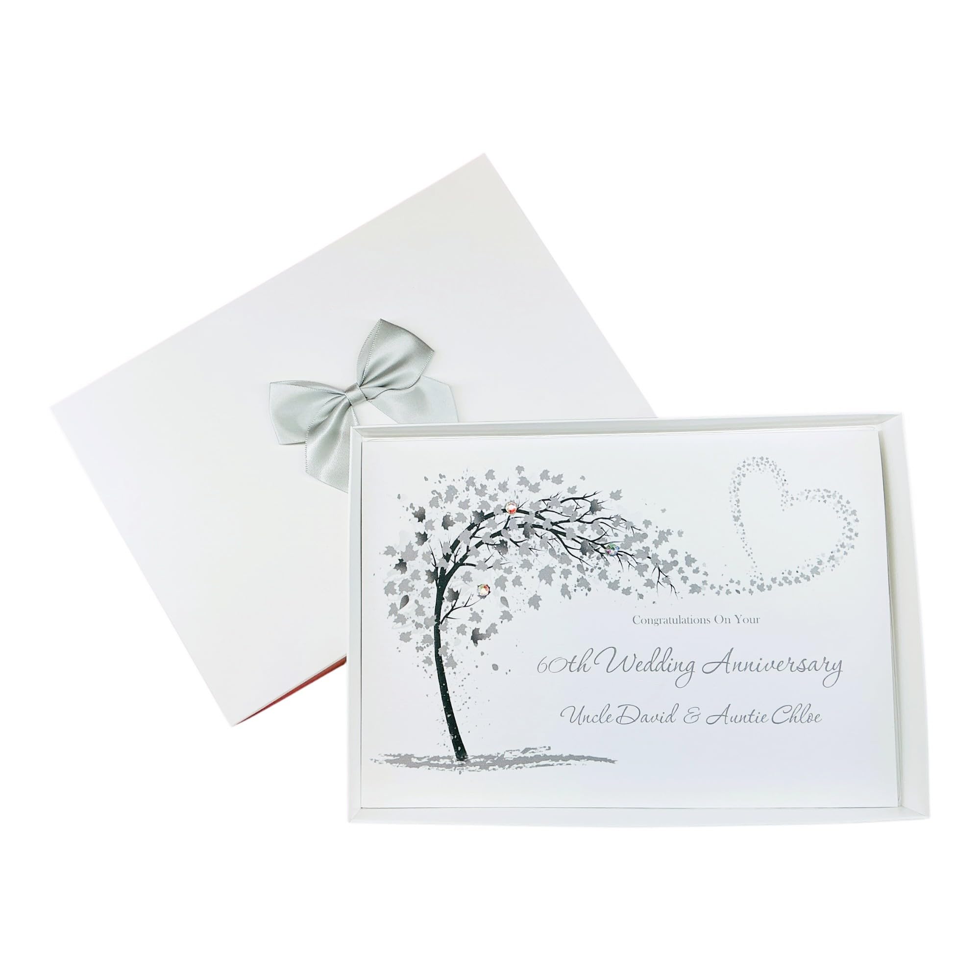 Aunt & Uncle 60th Wedding Anniversary Card Diamond 60 Years - SH 174 โ image 1