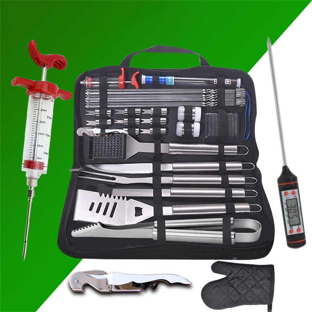 Ensemble d'outils de Barbecue en Plein air Ensemble de Gril en Acier Inoxydable